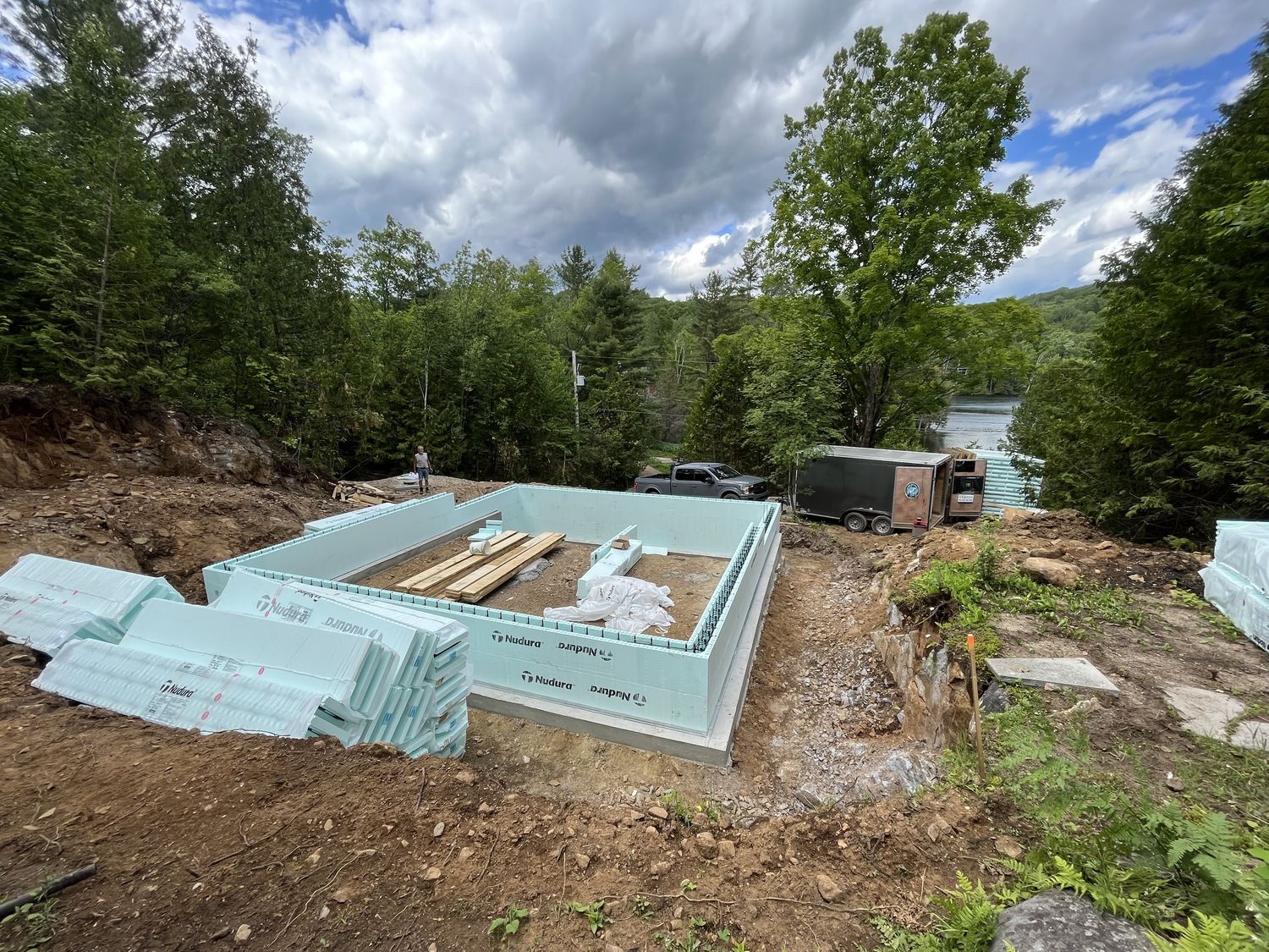 Wall Construction from a Single family homes project near Gatineau (Outaouais) by Dsconstruction