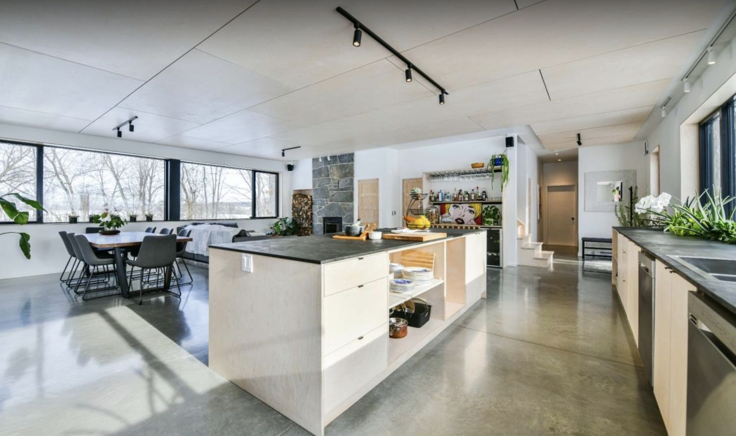 Kitchen from a Single family homes project near Sherbrooke (Estrie) by Construction Latulippe