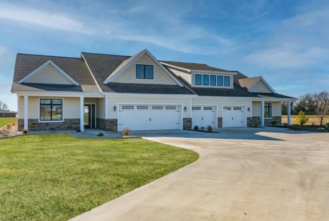 House Exterior from a ICF Construction project near Springfield - Peoria by LTS Building Systems