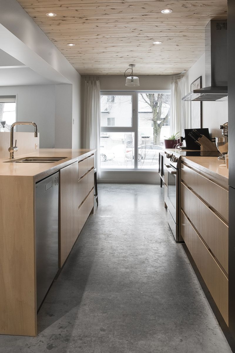 Kitchen from a Home extensions project near Montreal (Greater Montreal) by MOA