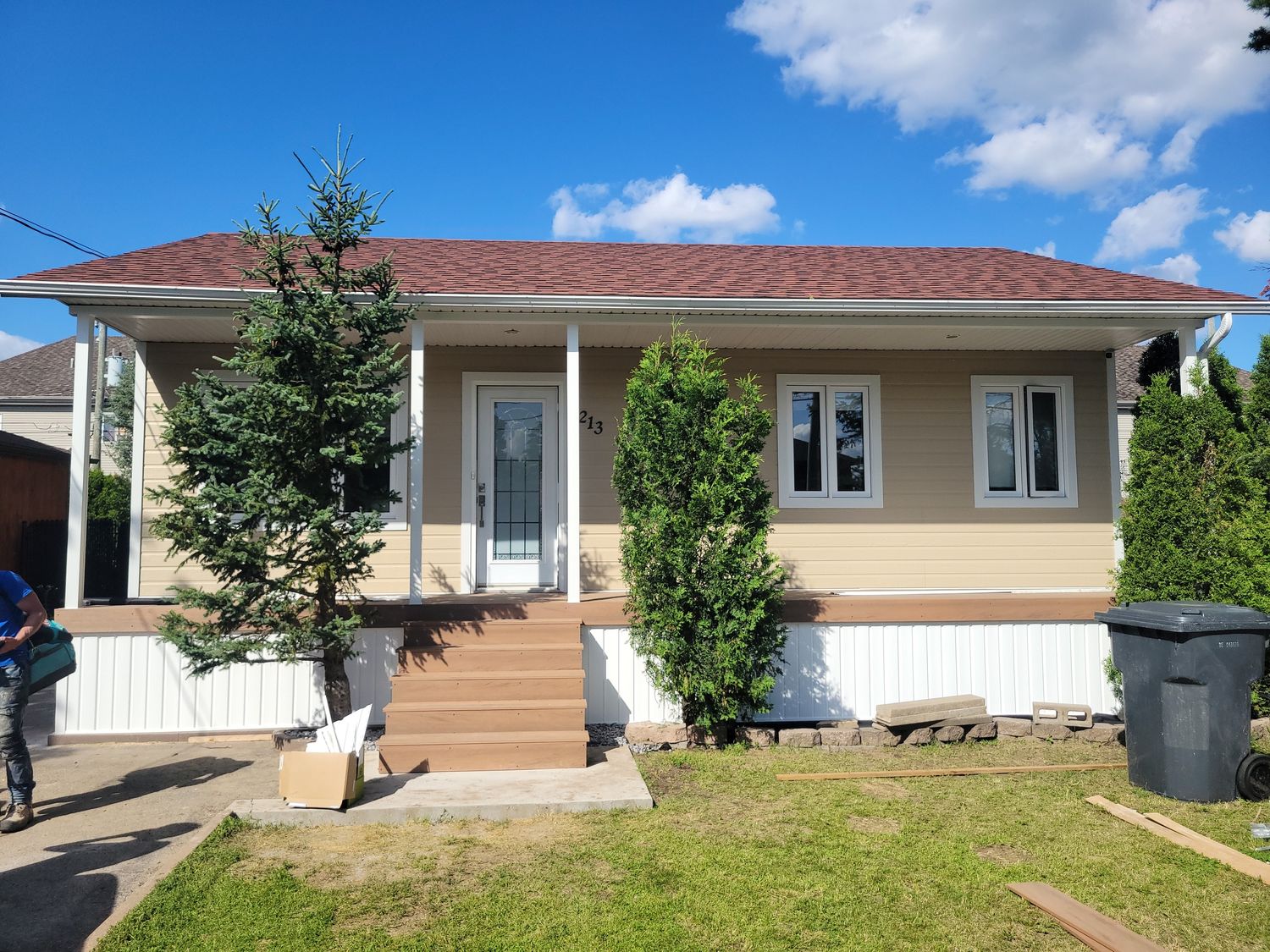 Construcción de exteriores de casas de un proyecto de tipo Balcones exteriores cerca de Saint-Jérôme (Laurentides) por Éco-Actif