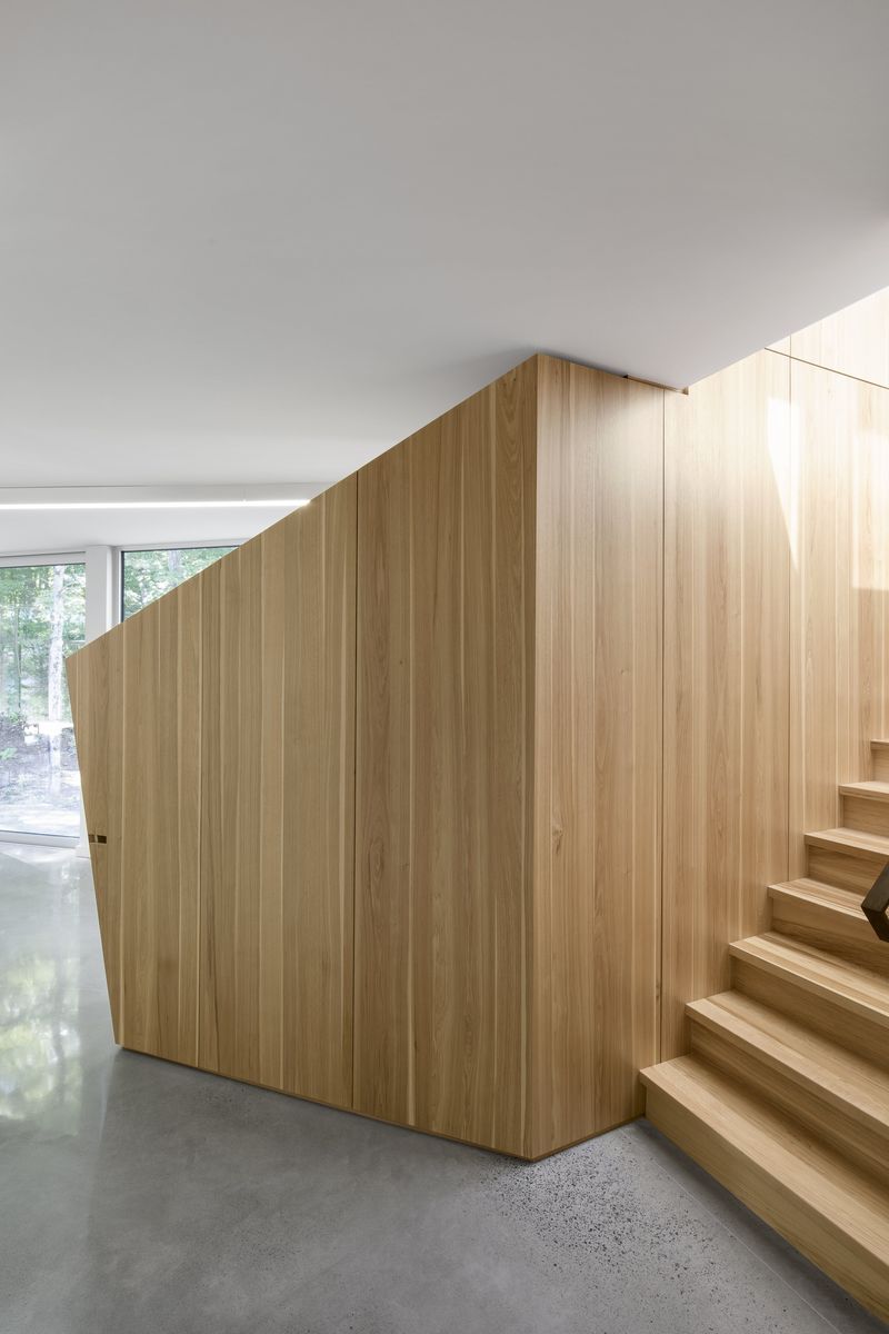 Staircase from a Single family homes project near Montreal (Greater Montreal) by Paul Bernier Architecte