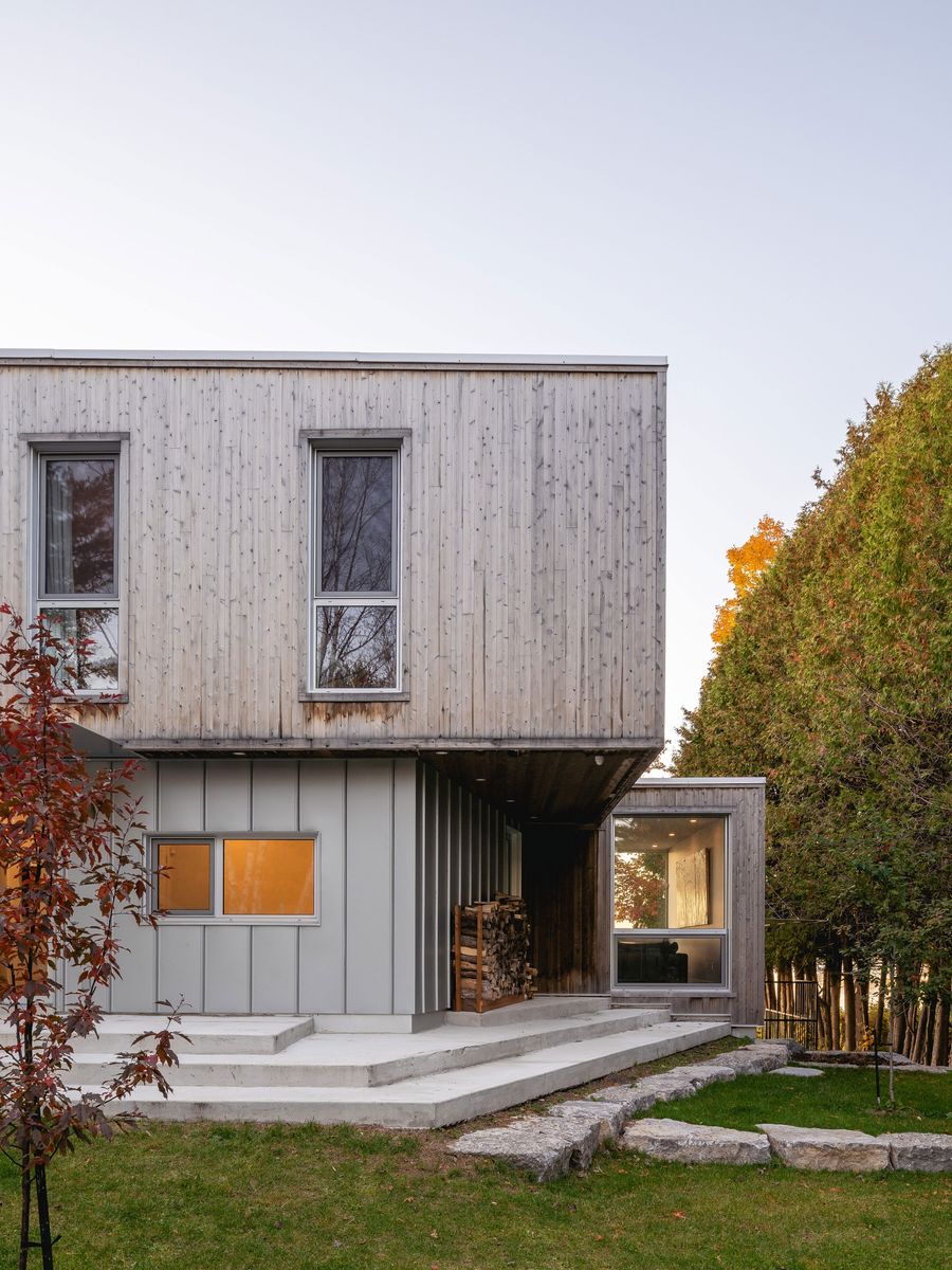 House Exterior from a Single family homes project near Gatineau (Outaouais) by Atelier L'Abri