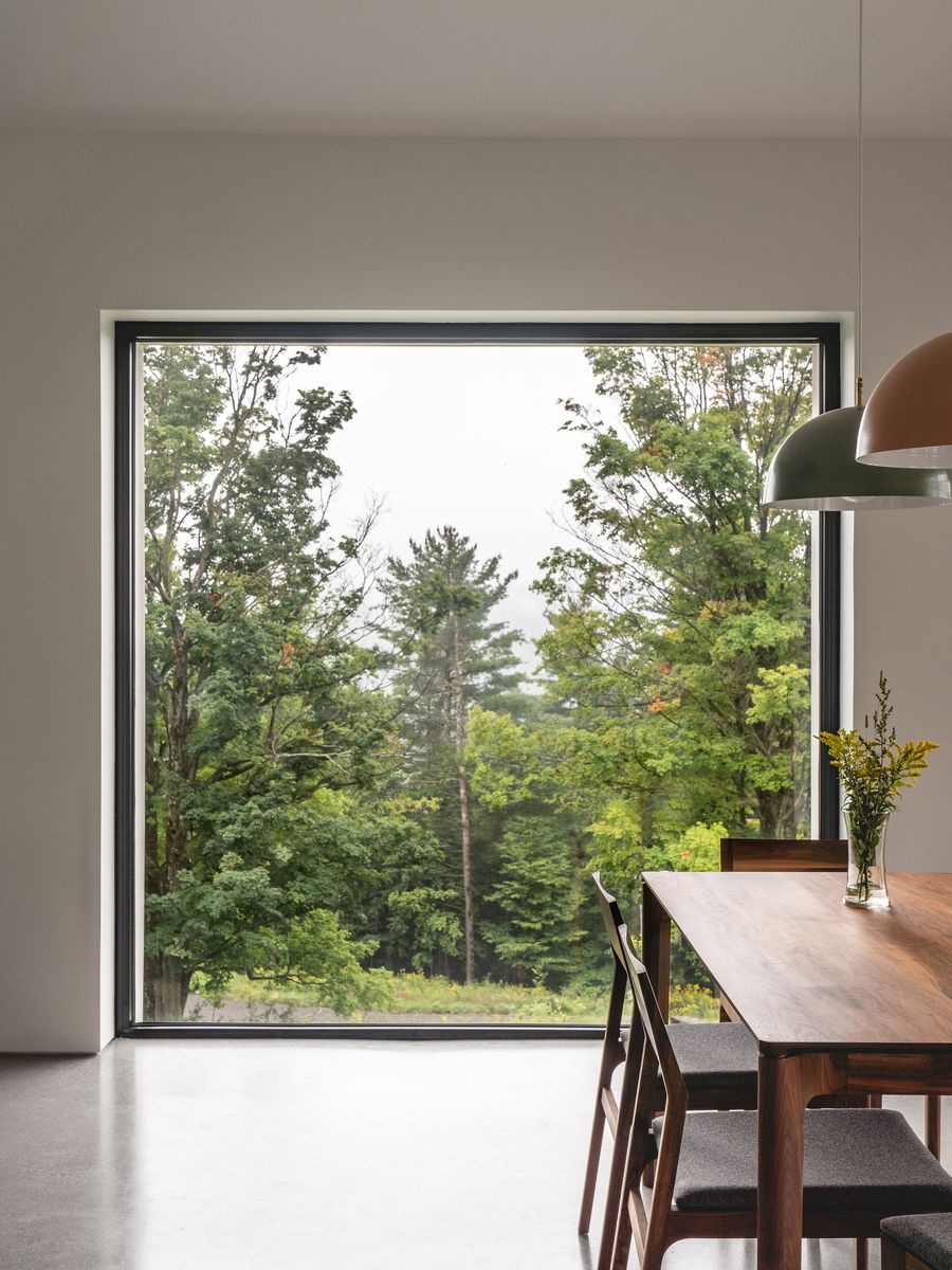 Dining Room from a Single family homes project near Granby - Bromont - Cowansville by Atelier L'Abri