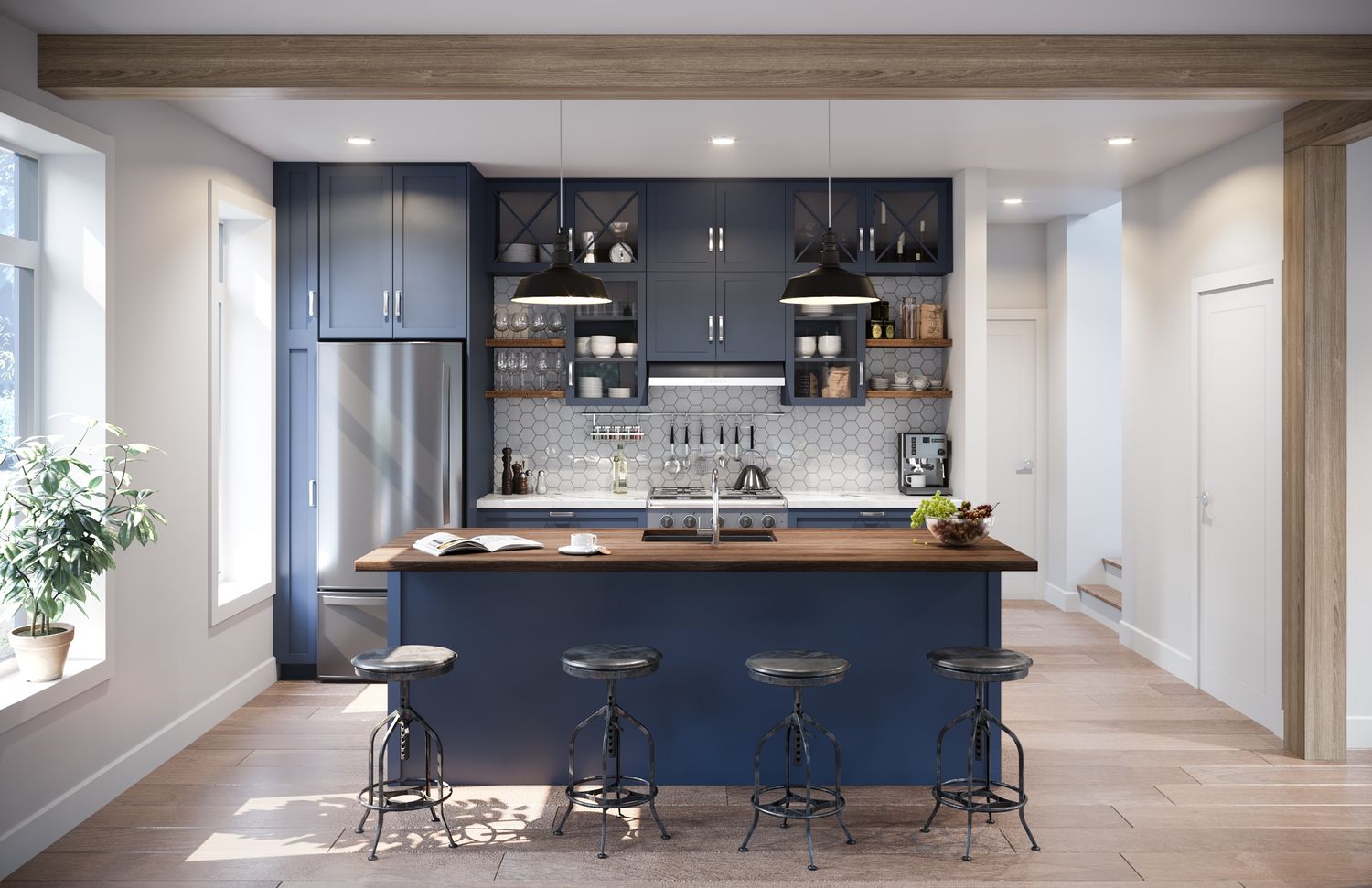 Kitchen from a Single family homes project near Saint-Jerome (Laurentides) by Belvedair