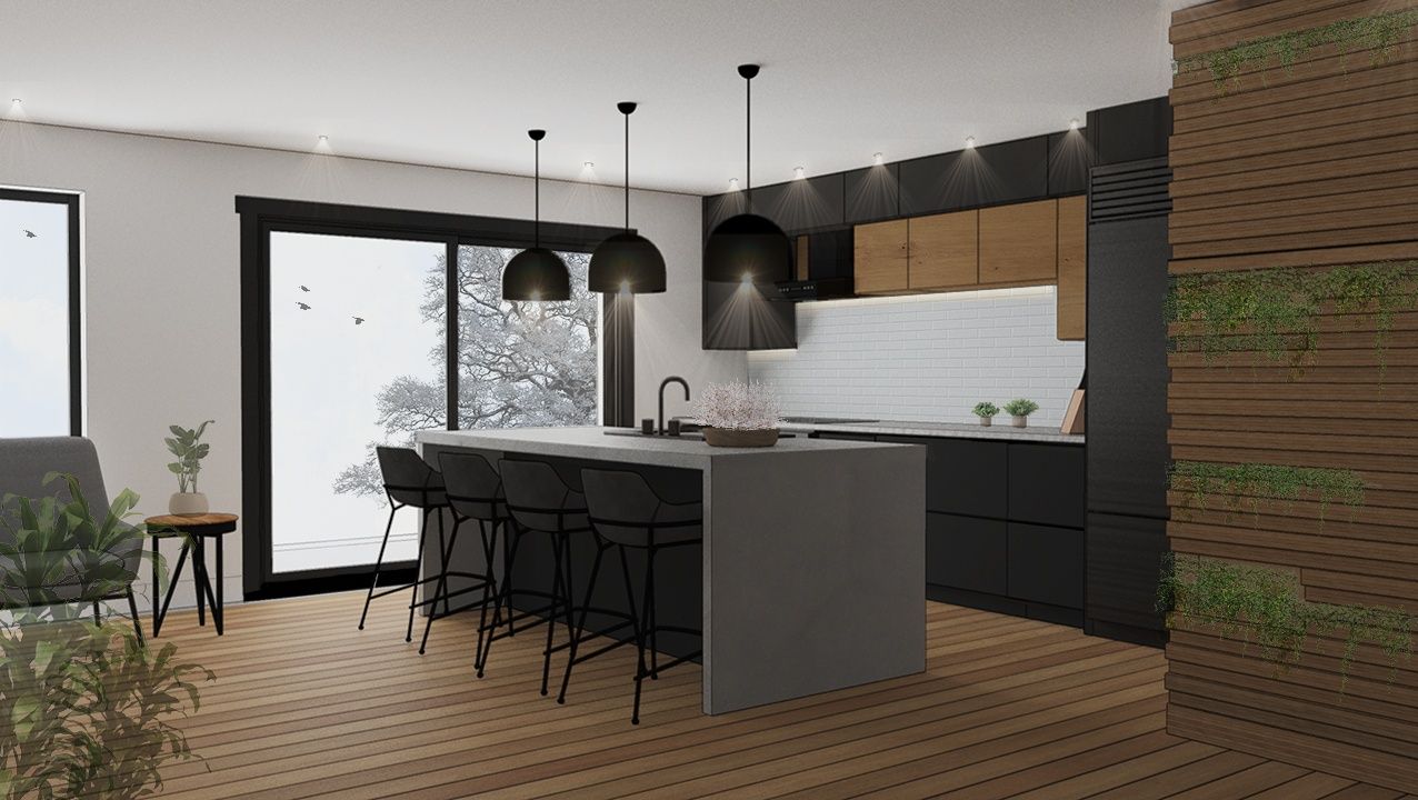 Rendu 3D d'un projet de Agrandissements de maison près de Montréal/Laval/Longueuil (Grand Montréal) de ExARCITÉ inc