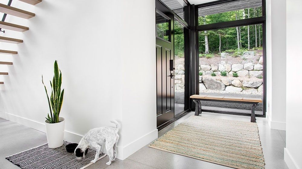 Entry Hall from a Single family homes project near Saint-Jerome (Laurentides) by Écohabitations boréales