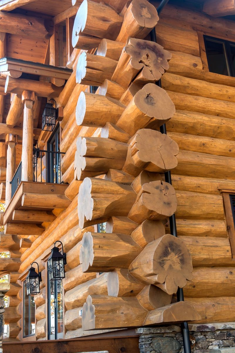  from a Single family homes project near Montreal (Greater Montreal) by Westlogs Handcrafted Log Homes