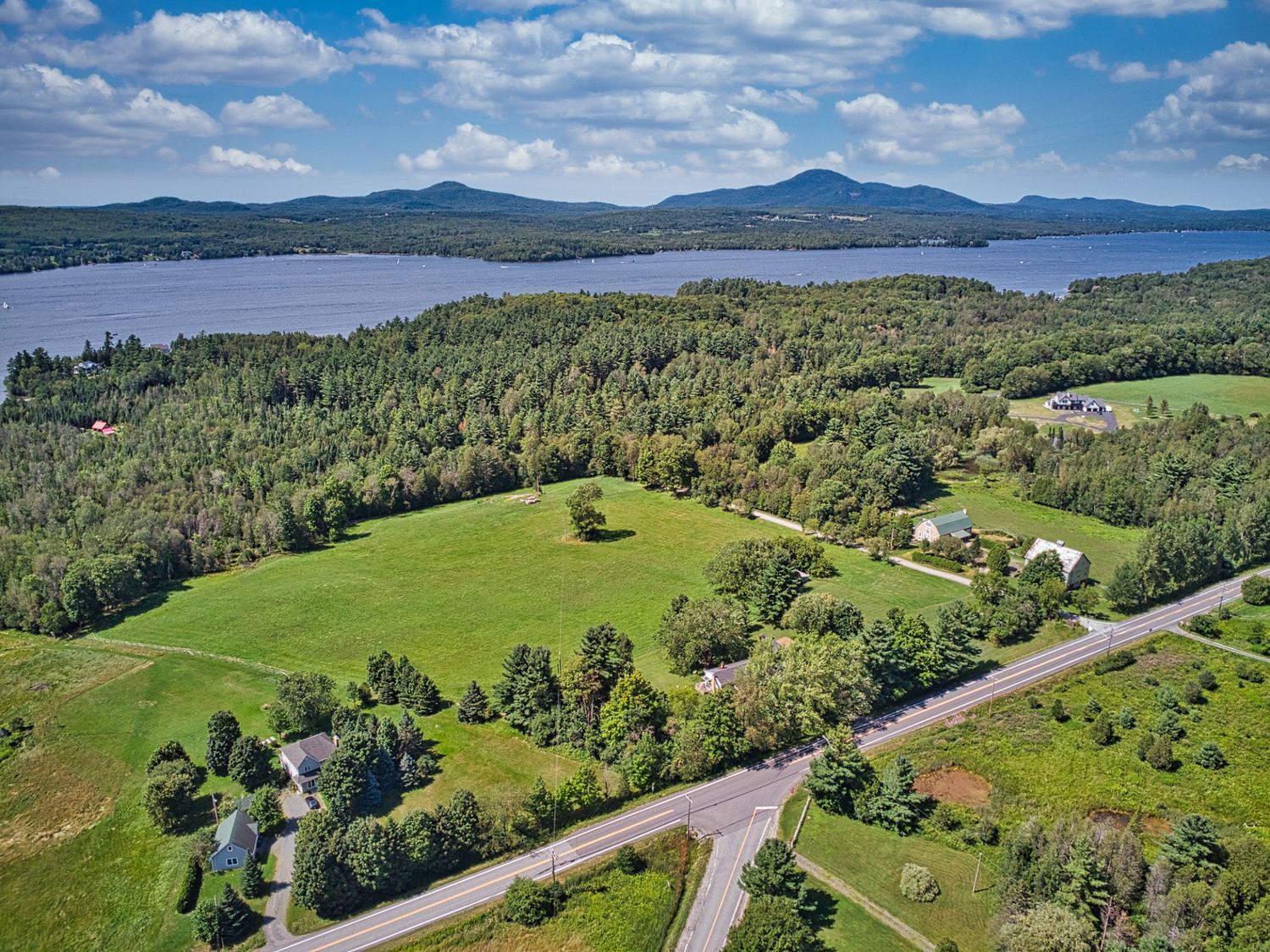 Aerial view from a Property Valuations project near Sherbrooke (Estrie) by Mikael Lacroix Courtier immobilier