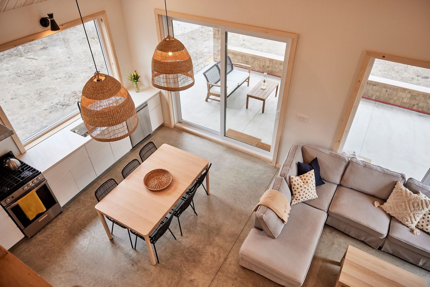 Dining Room from a Single family homes project near Granby - Bromont - Cowansville by Ancré. Architecture & Design