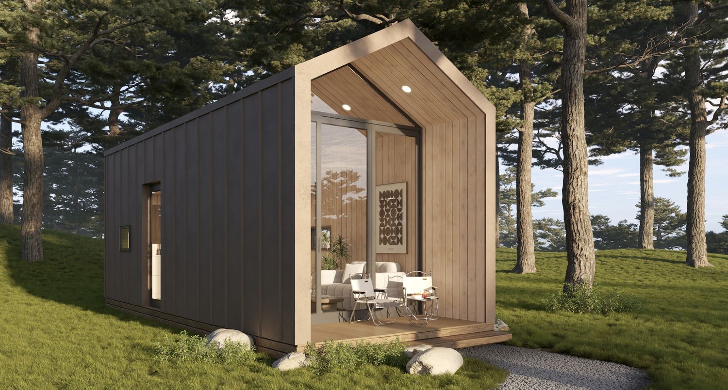3D Rendering from a Prefab and Modular Houses project near Montreal (Greater Montreal) by PAKVILLE