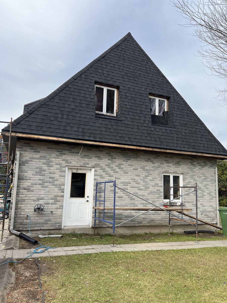 Travaux - Extérieur d'un projet de Maisons unifamiliales près de Québec/Lévis (Ville de Québec) de Groupe Habitech