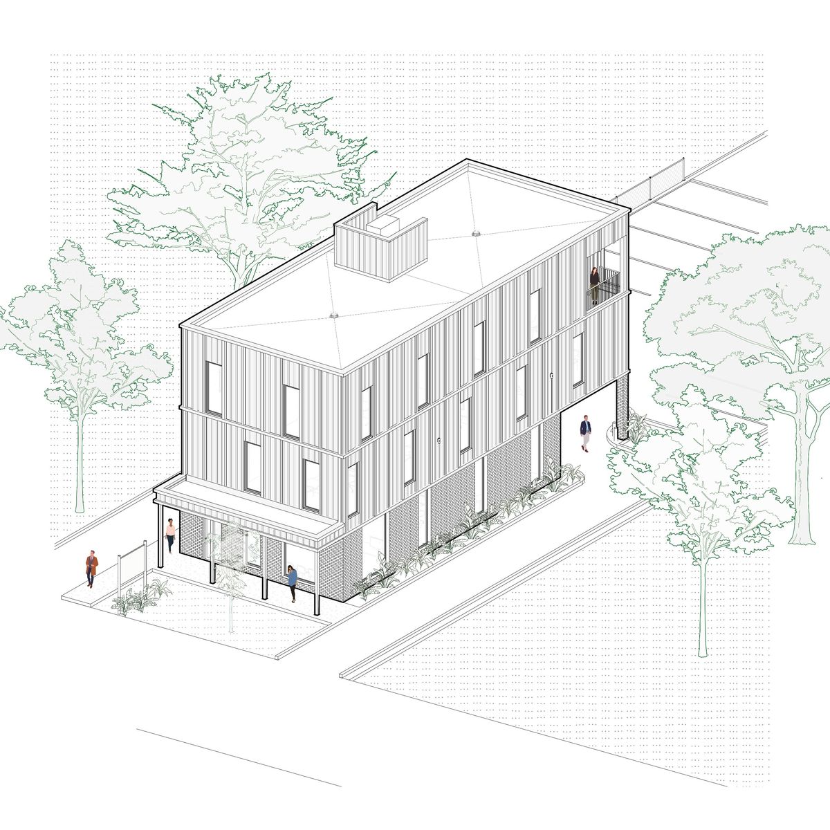 Diagramme d'un projet de Développements immobiliers près de Québec/Lévis (Ville de Québec) de atelier vert forêt