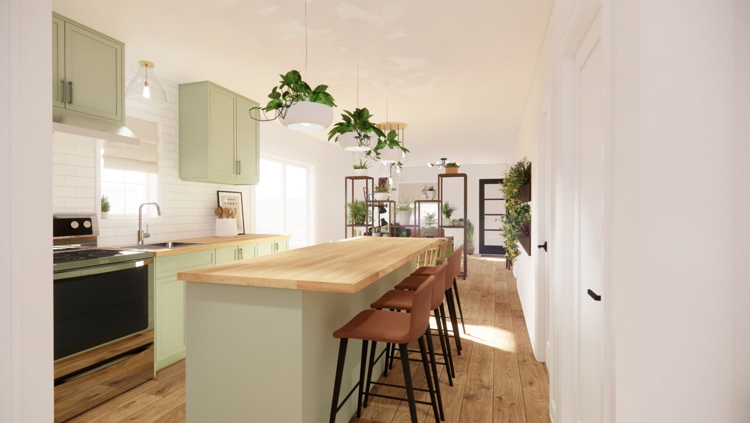 Kitchen from a 3D modelings and renderings project near Montreal (Greater Montreal) by Alex Shield Design