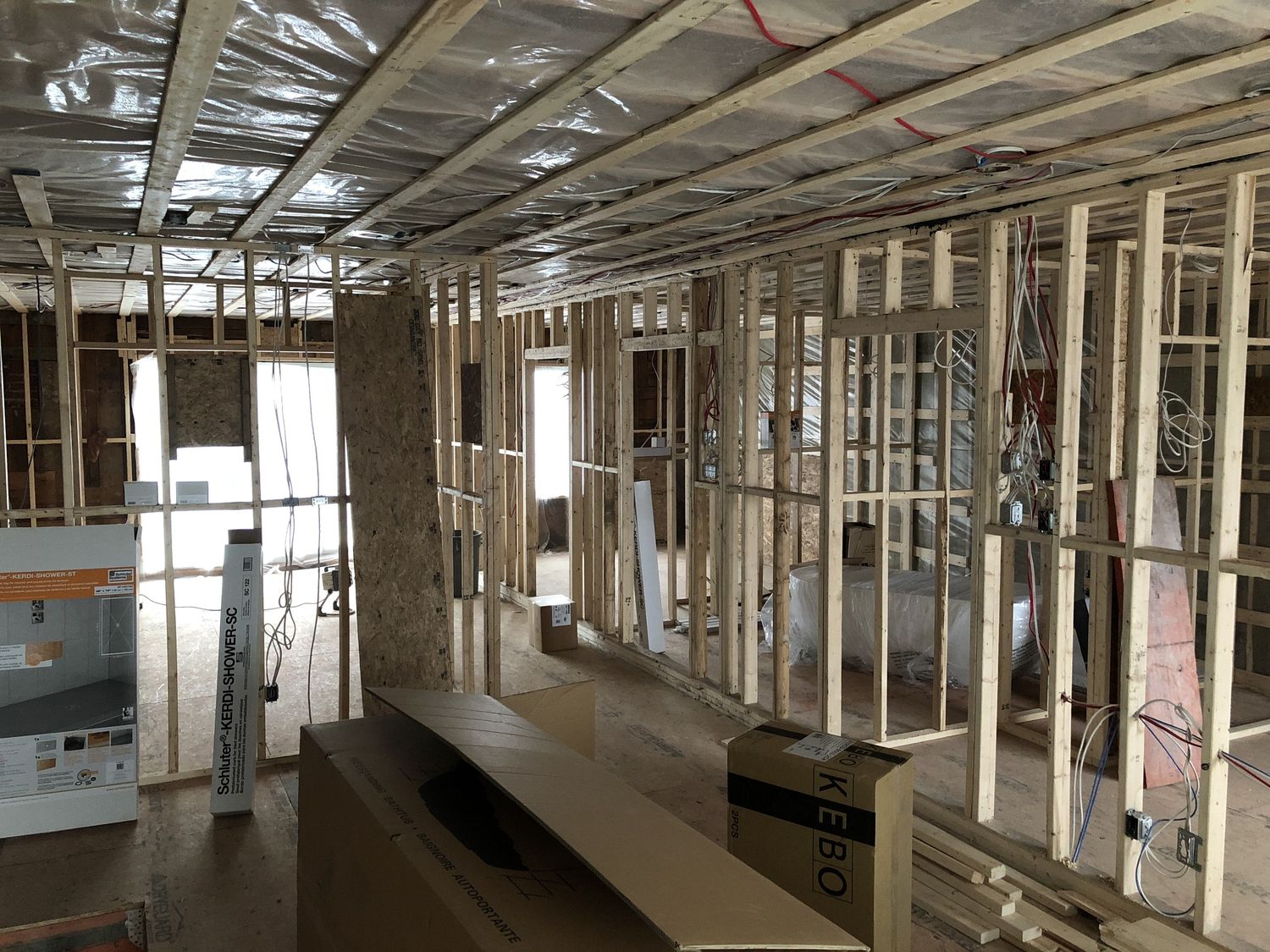 Travaux - Intérieur d'un projet de Agrandissements de maison près de Montréal/Laval/Longueuil (Grand Montréal) de Les Constructions du Patrimoine J.S. INC.