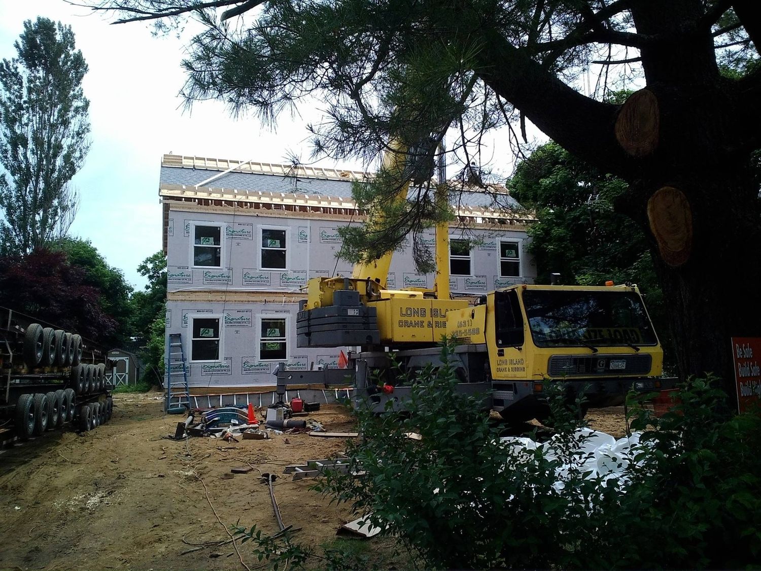 House Construction Exteriors from a Prefab and Modular Houses project near Albany-Schenectady by Long Island Modular Homes