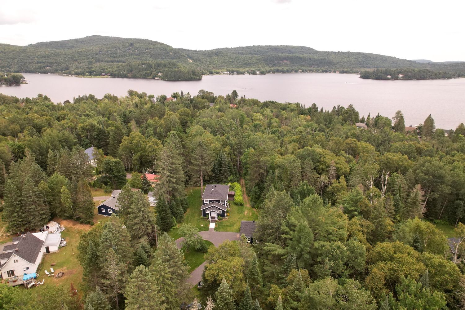 Vue aérienne d'un projet de Agrandissements de maison près de Joliette (Lanaudière) de Construction Youri Durand inc.
