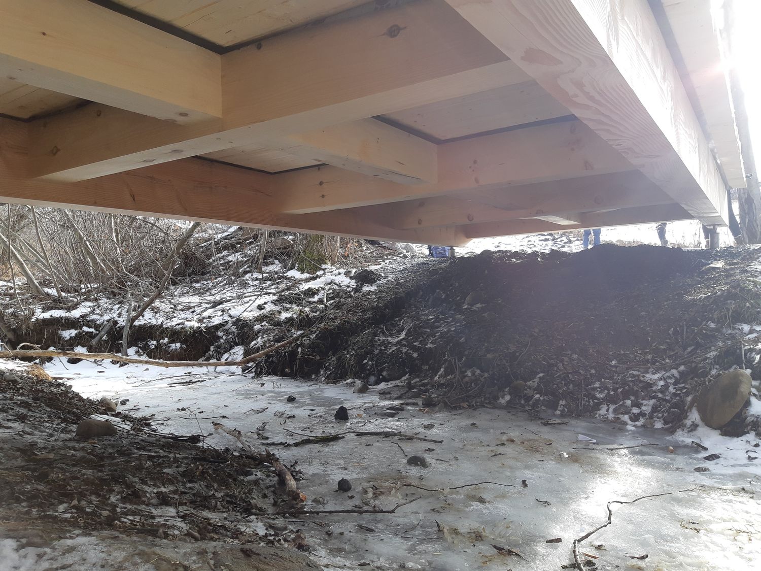 Travaux - Aménagement paysager d'un projet de Charpentes massives près de Sherbrooke (Estrie) de Construction Latulippe