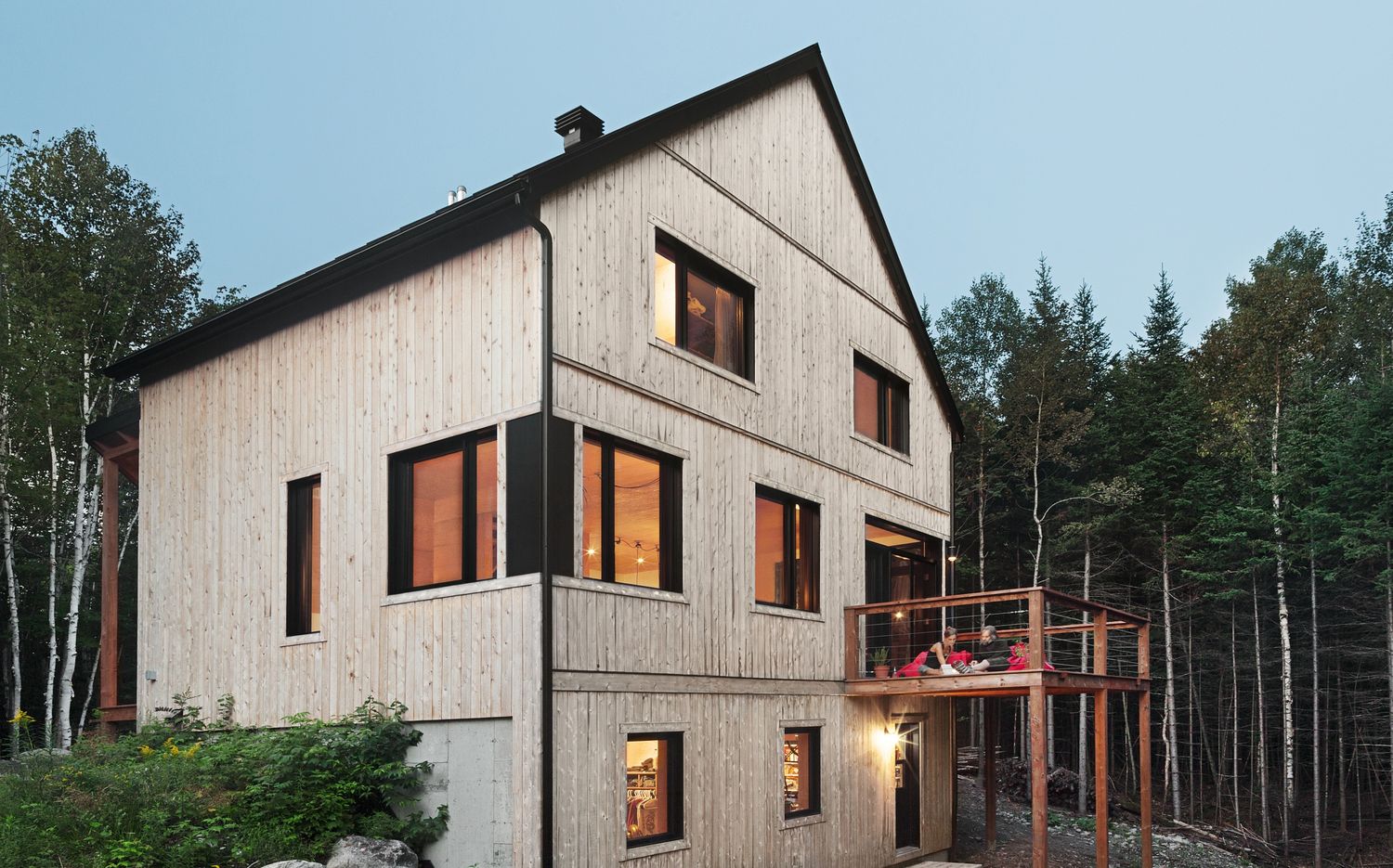 House Exterior from a Single family homes project near Saint-Jerome (Laurentides) by Construction Larix Inc.