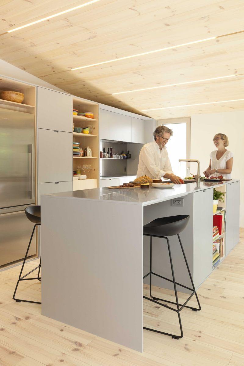 Kitchen from a Accessory Dwelling Units (ADUs) project near Montreal (Greater Montreal) by la Shed architecture