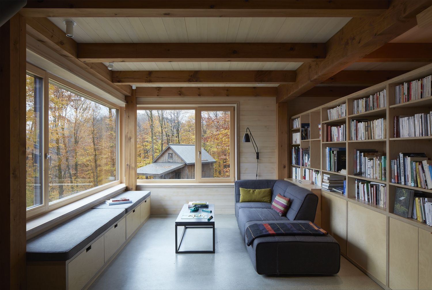Living Room from a Single family homes project near Sherbrooke (Estrie) by Rocket Construction