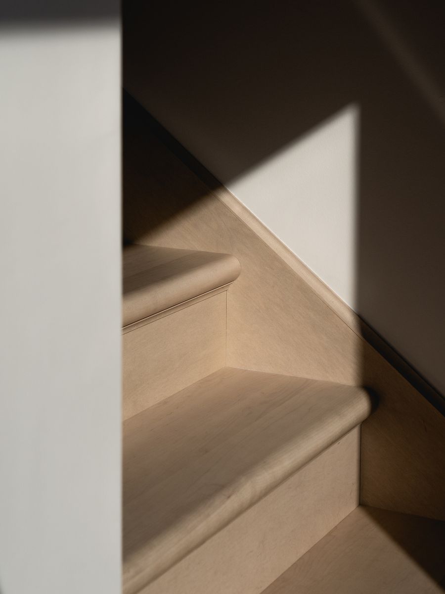 Staircase from a Single family homes project near Saint-Jerome (Laurentides) by Atelier L'Abri
