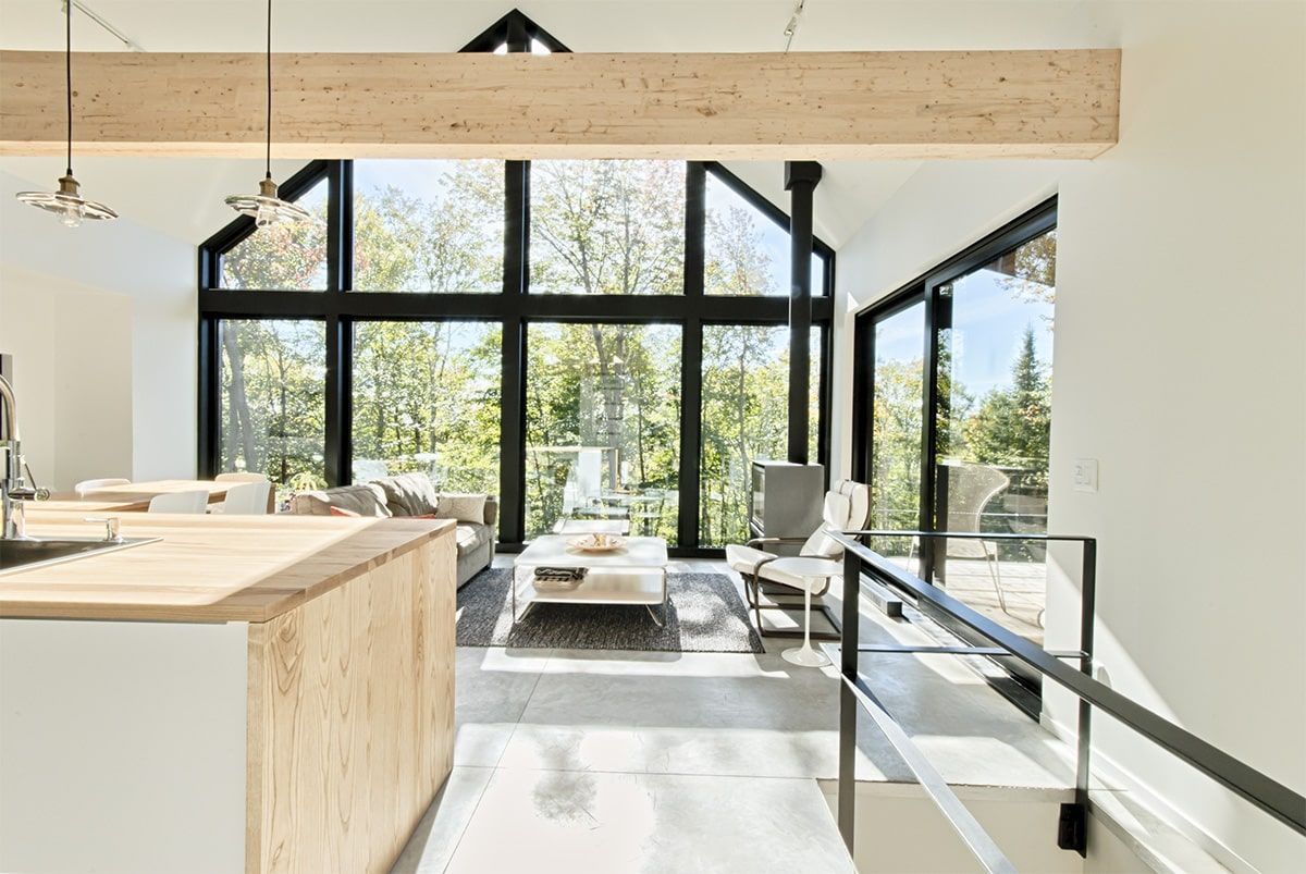 Living Room from a Single family homes project near Saint-Jerome (Laurentides) by Belvedair