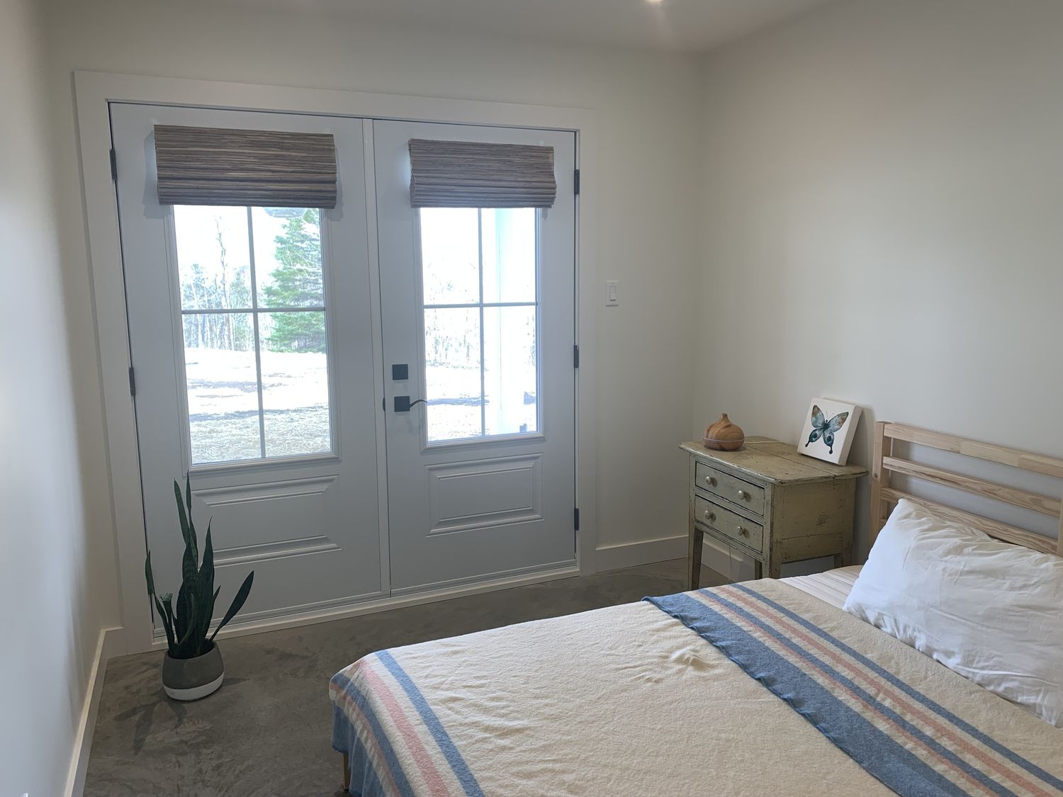 Dormitorio de un proyecto de tipo Armazones de madera maciza cerca de Sherbrooke (Estrie) por Construction Latulippe