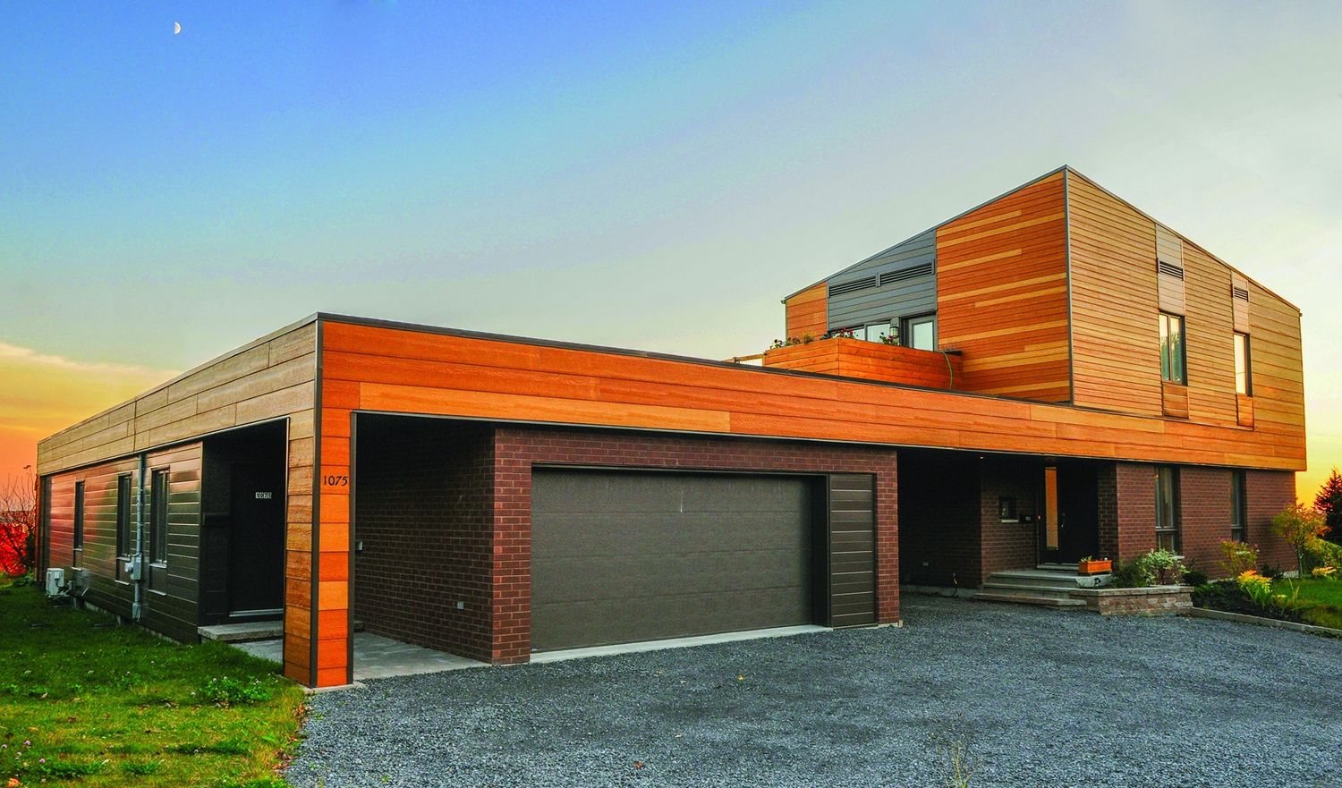 House Exterior from a Accessory Dwelling Units (ADUs) project near Quebec City - Levis by Quinzhee Architecture