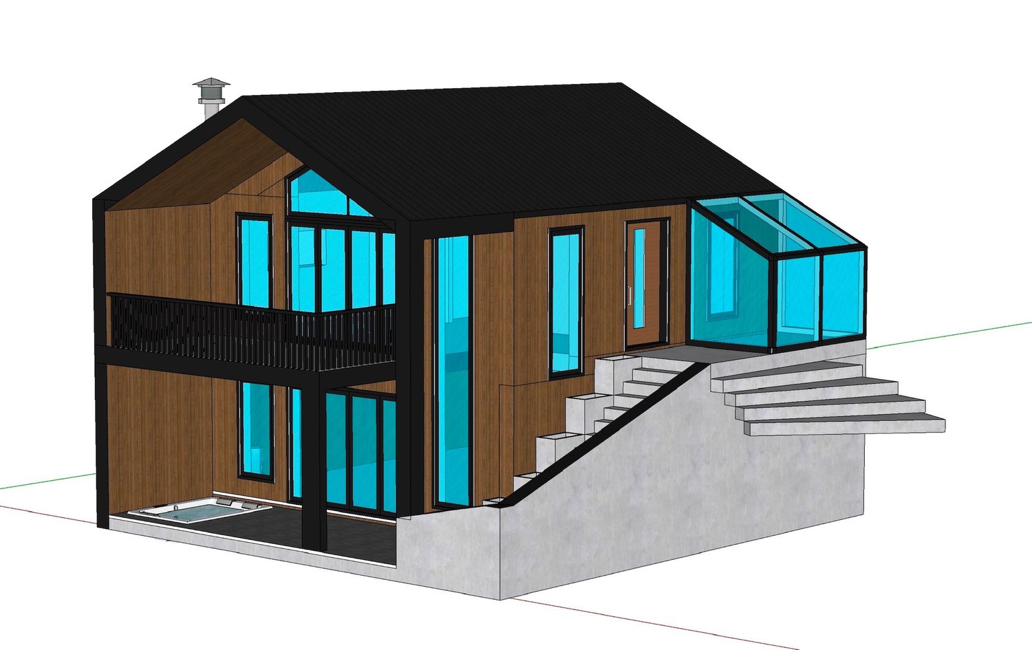Rendu 3D d'un projet de Modélisations et rendus 3D près de Gatineau (Outaouais) de Architectura EcoConcepts