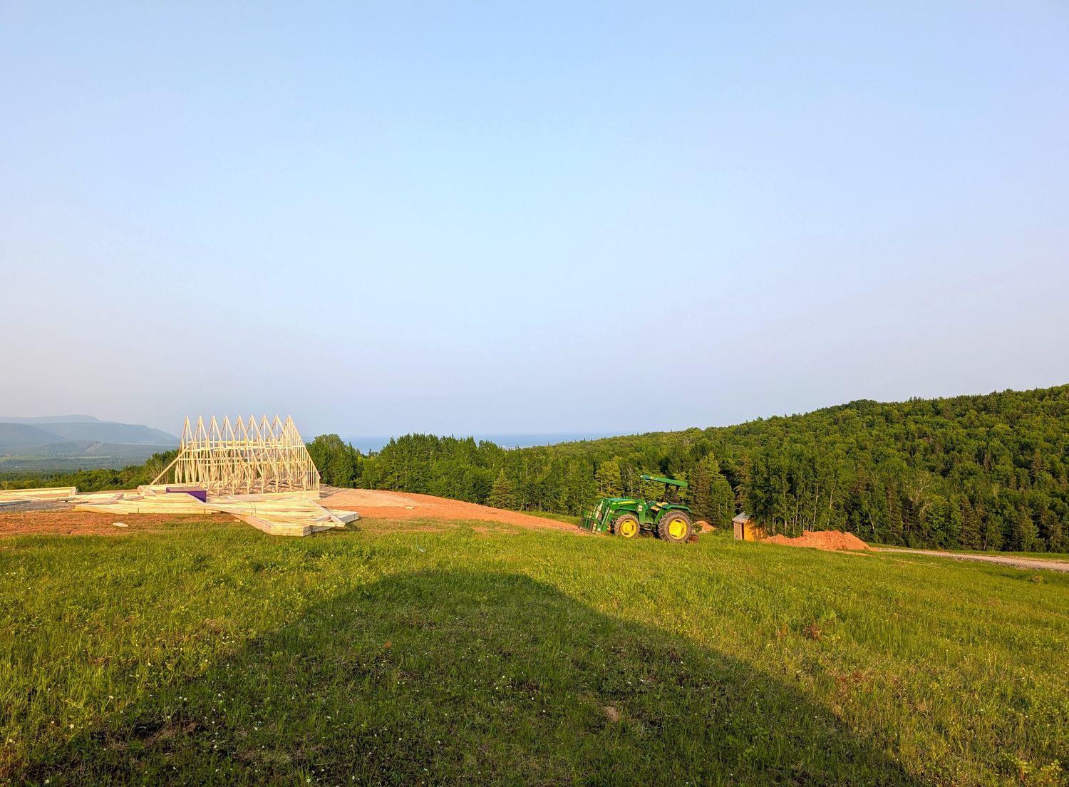 Vue aérienne d'un projet de Maisons unifamiliales près de Gaspésie/Îles-de-la-Madeleine de atelier vert forêt