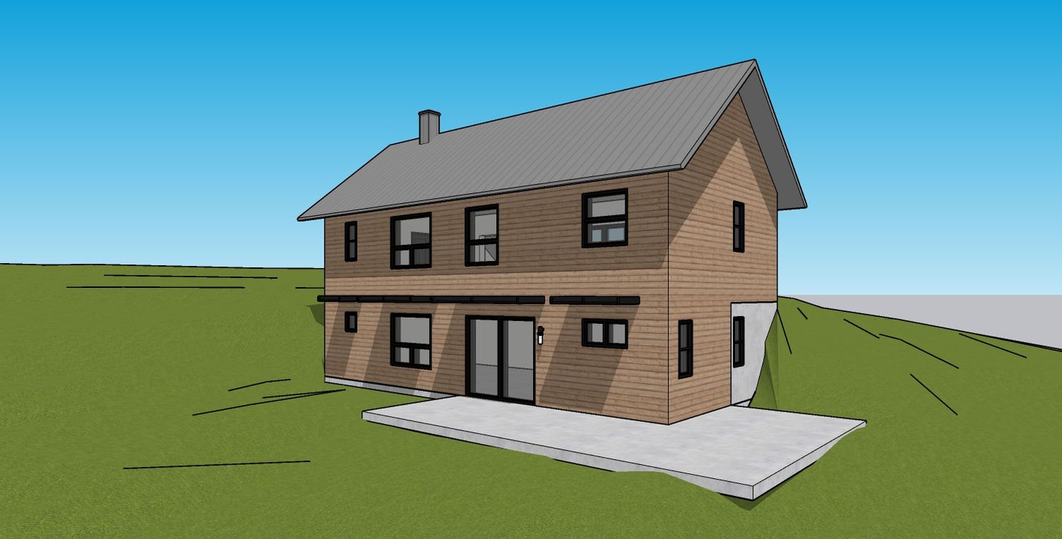 Renderizado en 3D de un proyecto de tipo Viviendas unifamiliares cerca de Ciudad de Quebec - Lévis por Plans É-Pur