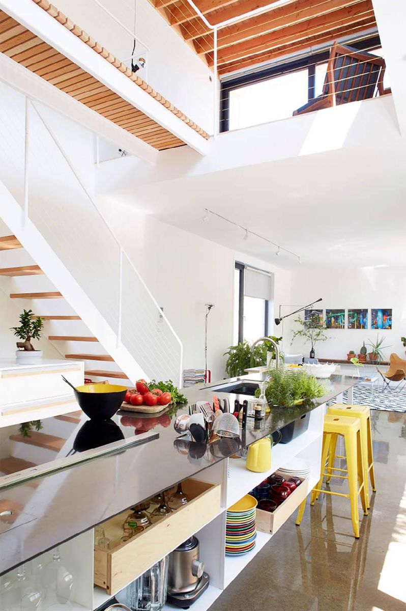 Cuisine d'un projet de Maisons unifamiliales près de Montréal/Laval/Longueuil (Grand Montréal) de Atelier Schleiss Architectes