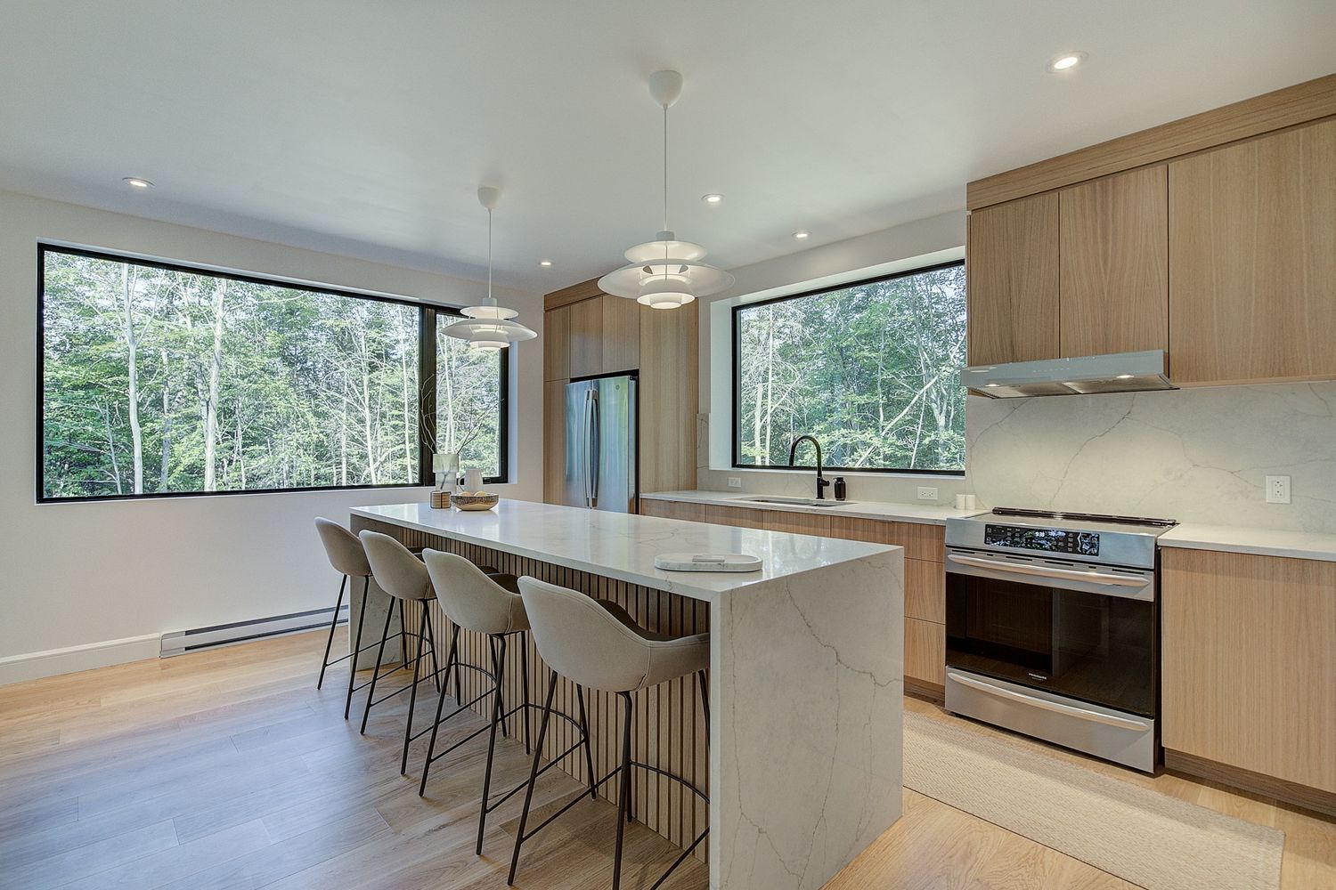 Kitchen from a Single family homes project near Saint-Jerome (Laurentides) by Belvedair