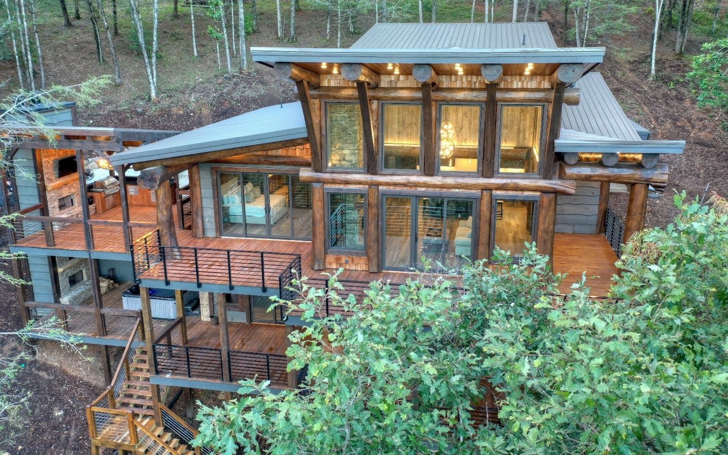  from a Single family homes project near Montreal (Greater Montreal) by Westlogs Handcrafted Log Homes