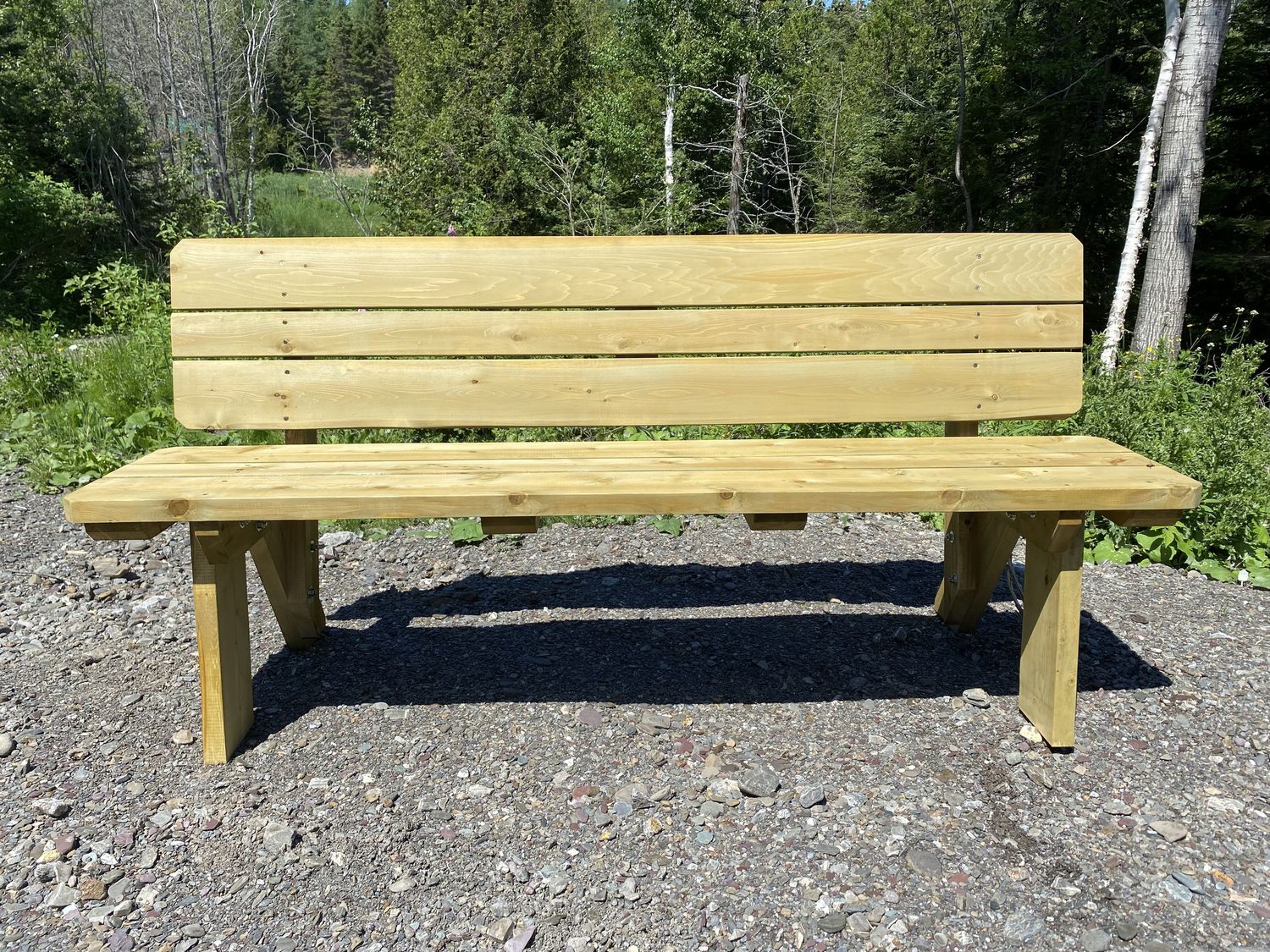 Landscape Construction from a Furniture project near Rimouski (Bas-Saint-Laurent) by CAMM Construction