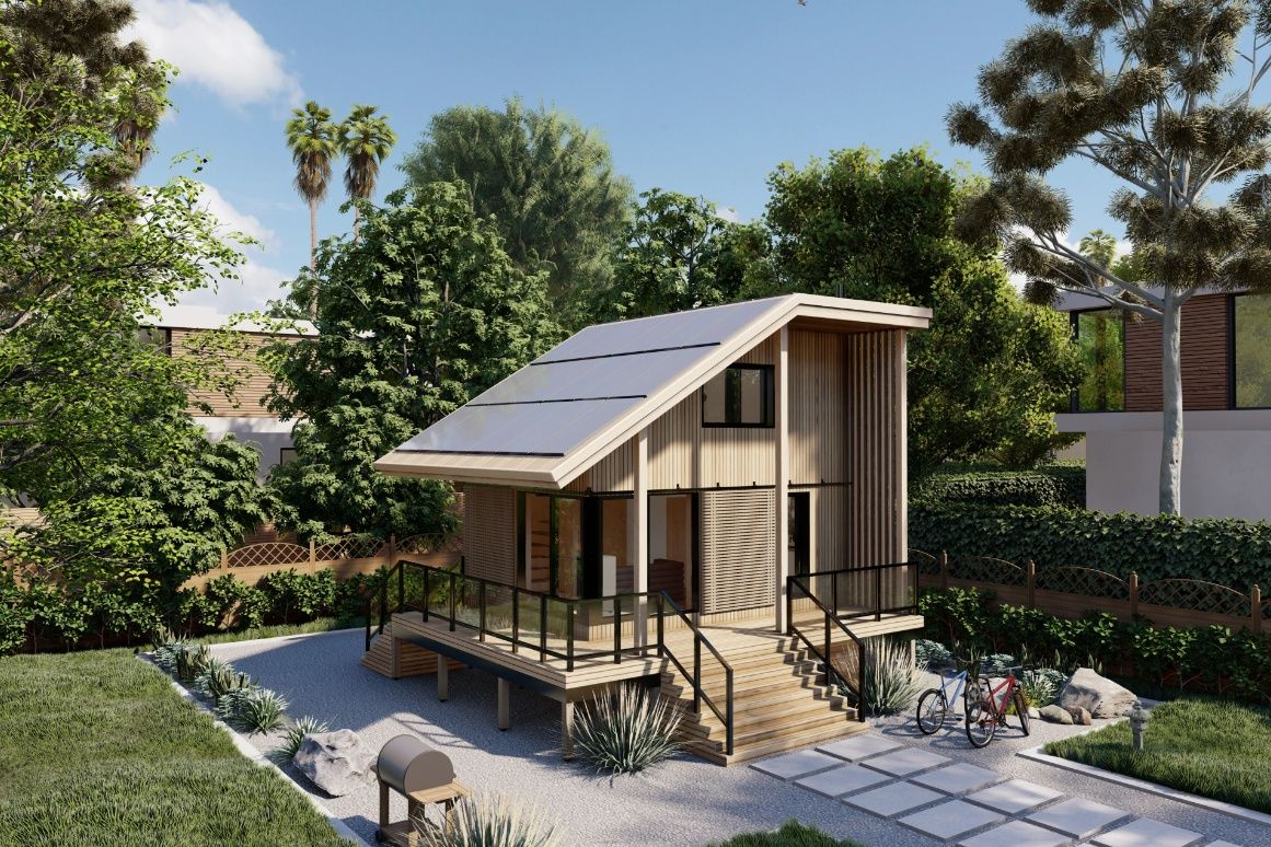 Rendu 3D d'un projet de Unités d'habitation accessoires (UHA) près de Los Angeles - Long Beach - Anaheim de CABN