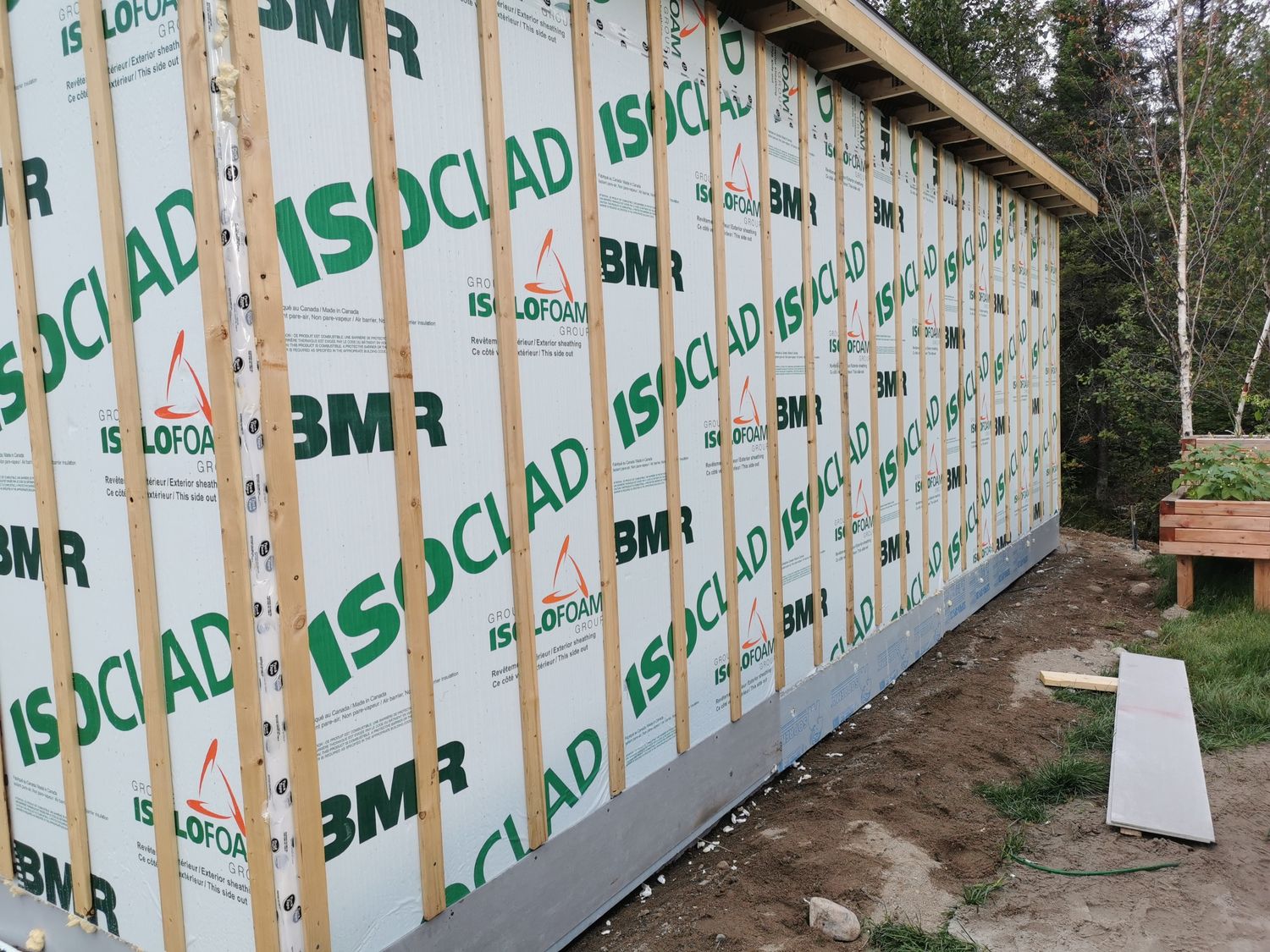 Wall Construction from a Single family homes project near Saguenay - Lac-Saint-Jean by Solutions Expert SSS