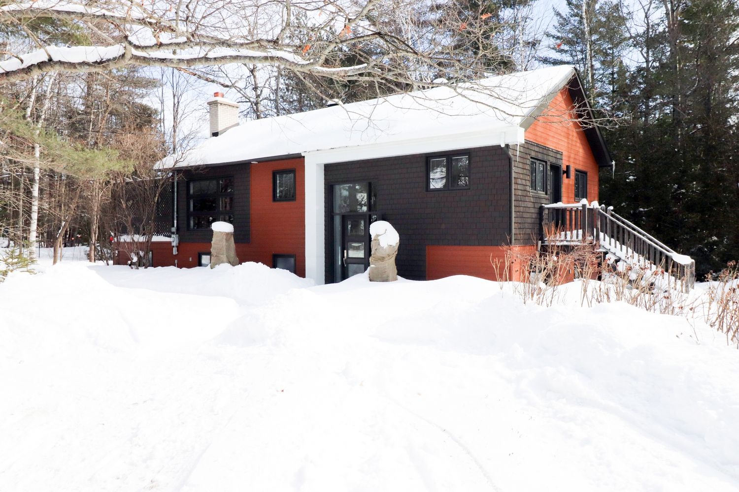 House Exterior from a Single family homes project near Sherbrooke (Estrie) by Claire Derome • courtière en immobilier résidentiel