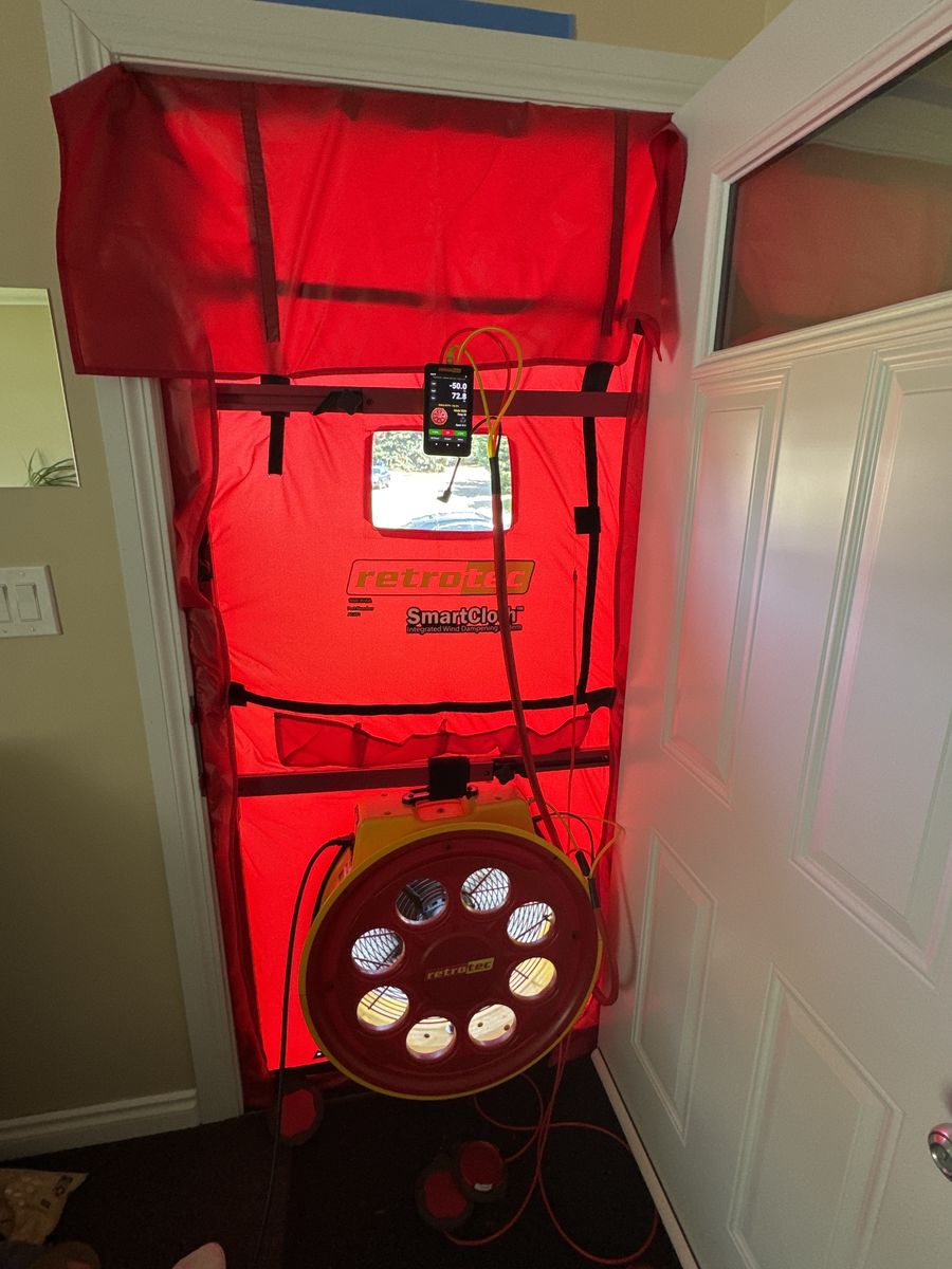 Entry Hall from a Energy Audit project near Edmonton by Green Think Inc