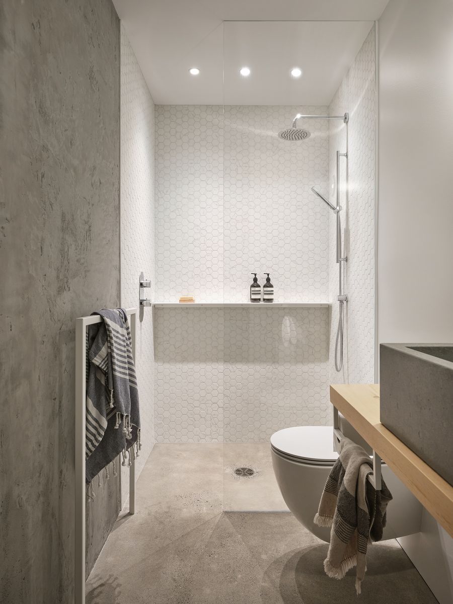 Bathroom from a Single family homes project near Sherbrooke (Estrie) by Stroph Architecture & Design