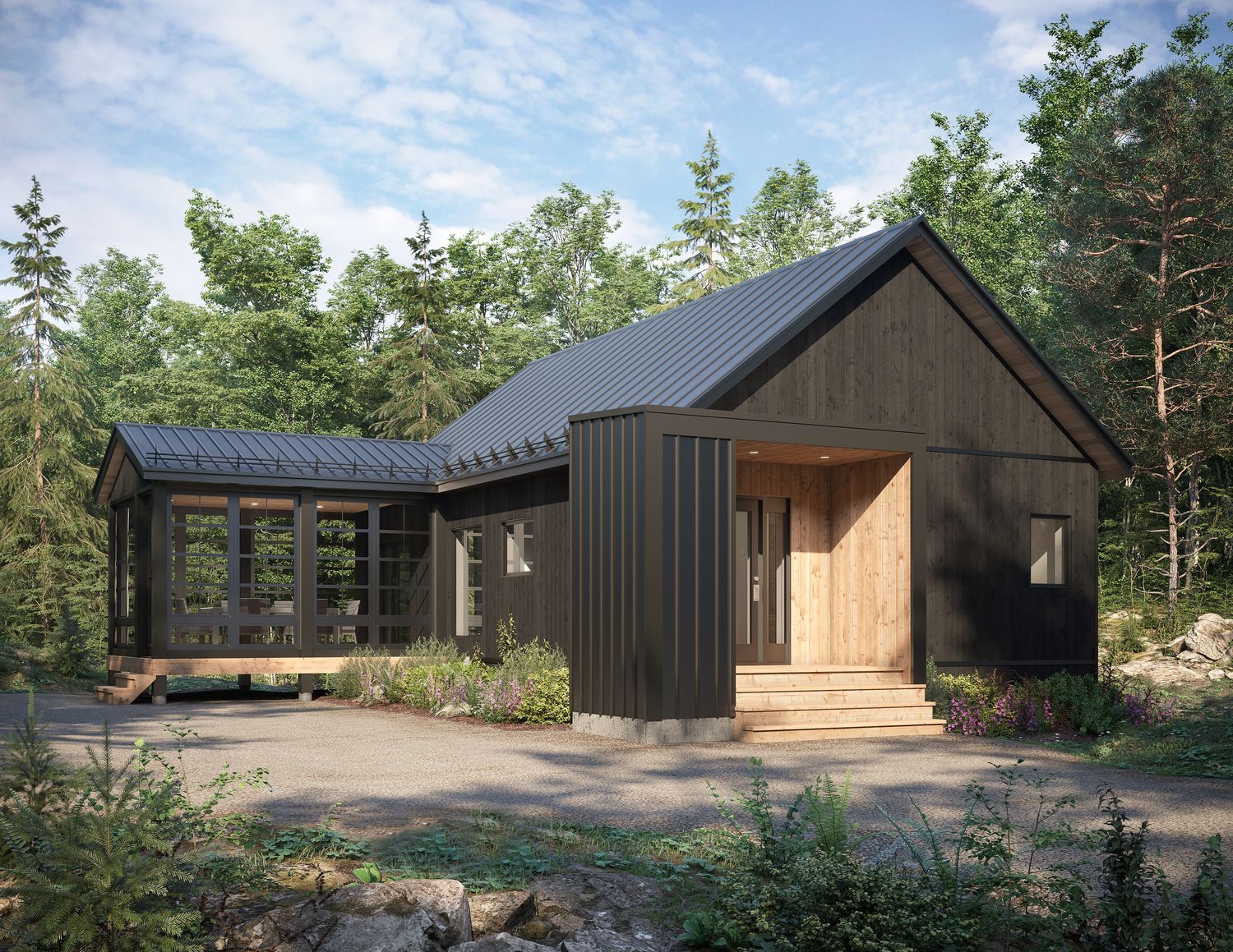 House Exterior from a Single family homes project near Saint-Jerome (Laurentides) by Belvedair