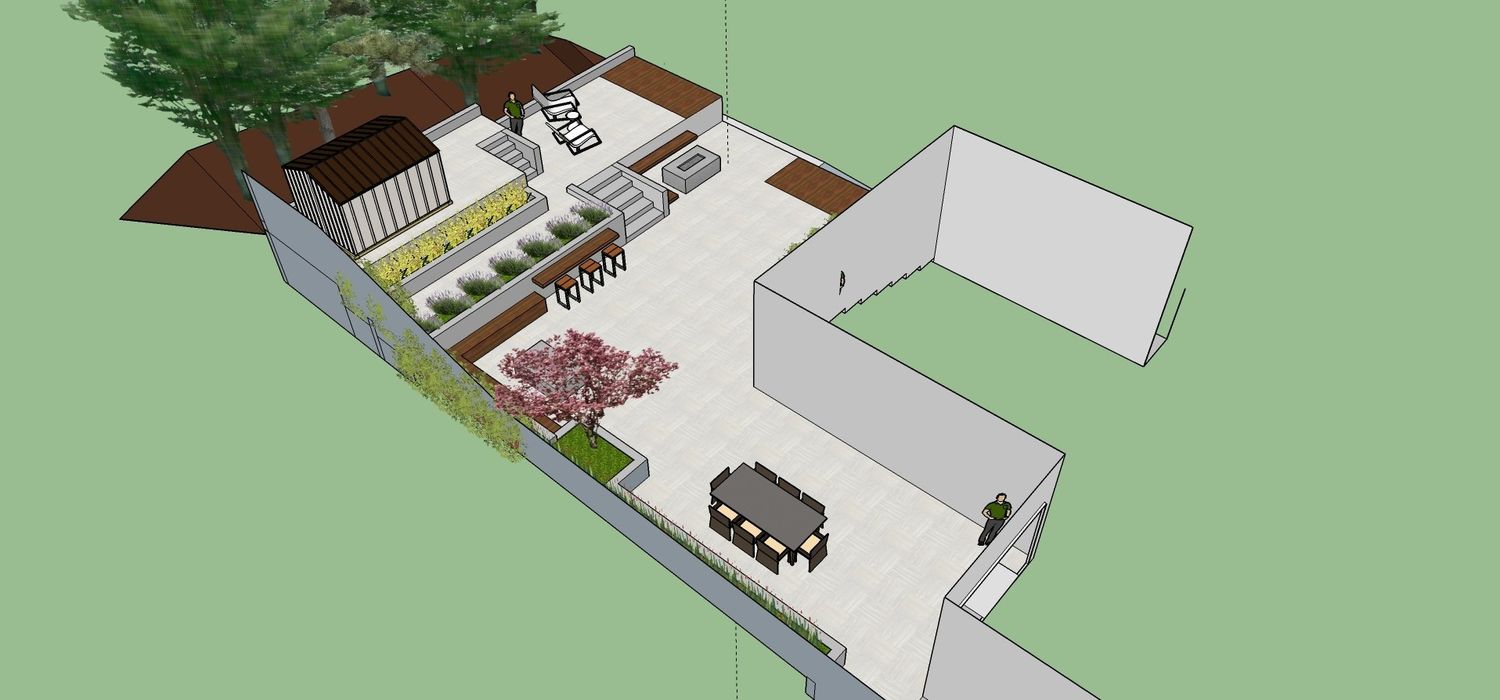 3D Rendering from a Outdoor Kitchens project near San Francisco Bay by Contractors Central