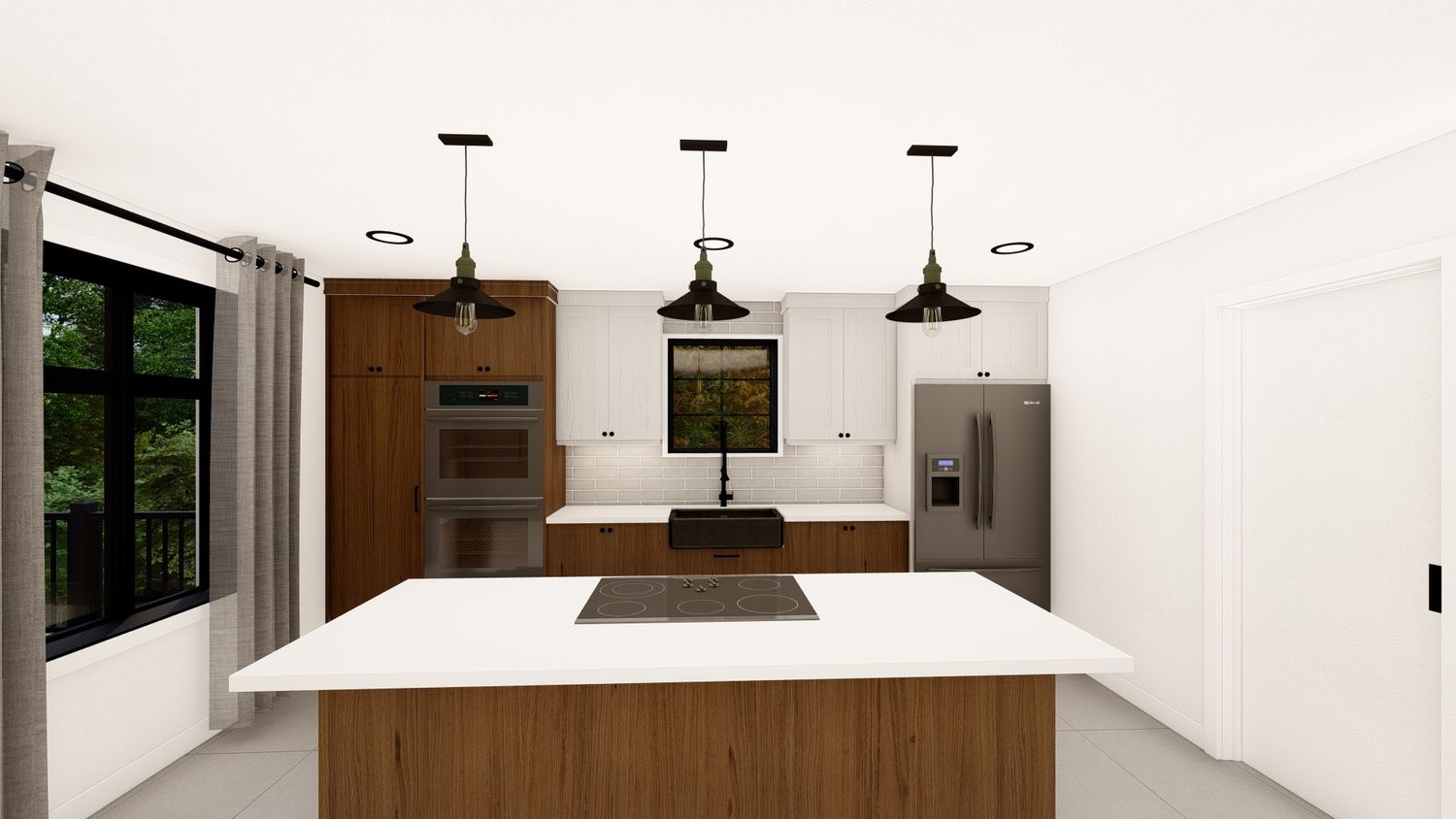 Cocina de un proyecto de tipo Viviendas unifamiliares cerca de Saint-Jérôme (Laurentides) por Les Constructions Patrice Richer