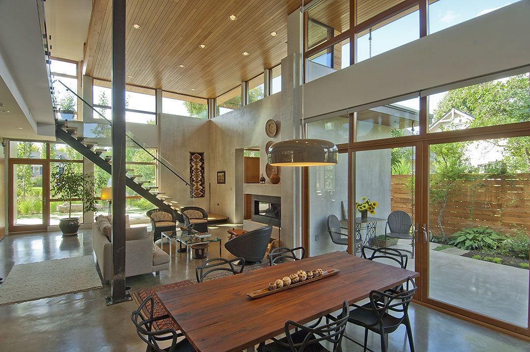 Dining Room from a Single family homes project near Kelowna - Okanagan by Fox Architecture Inc