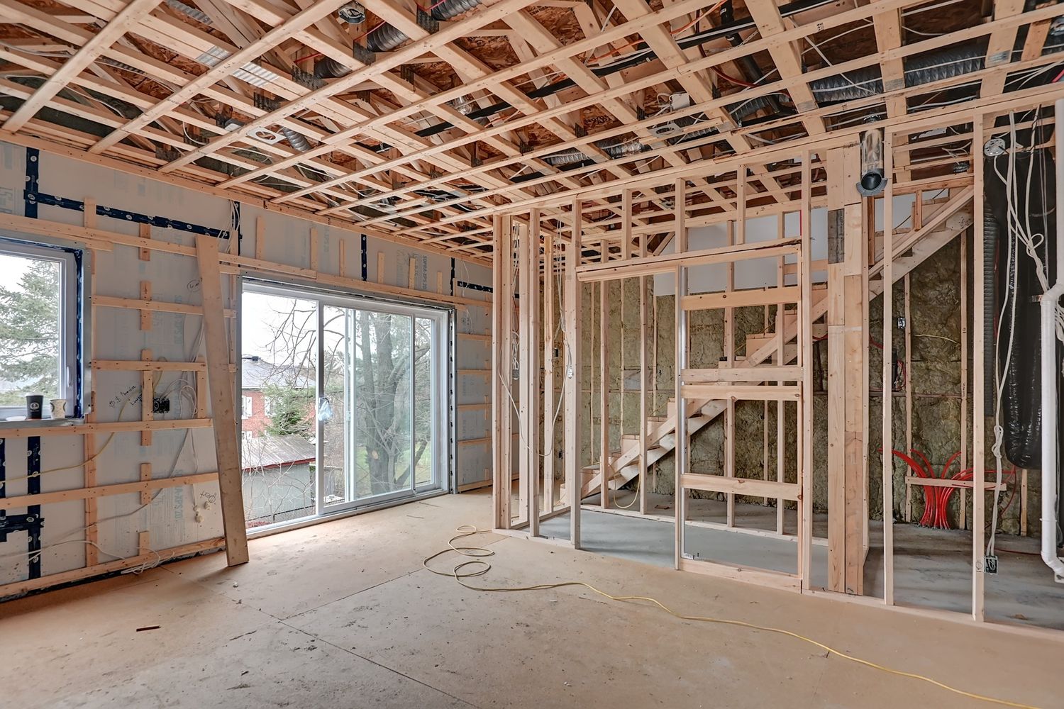 House Construction Interiors from a Single family homes project near Sherbrooke (Estrie) by Claire Derome • courtière en immobilier résidentiel
