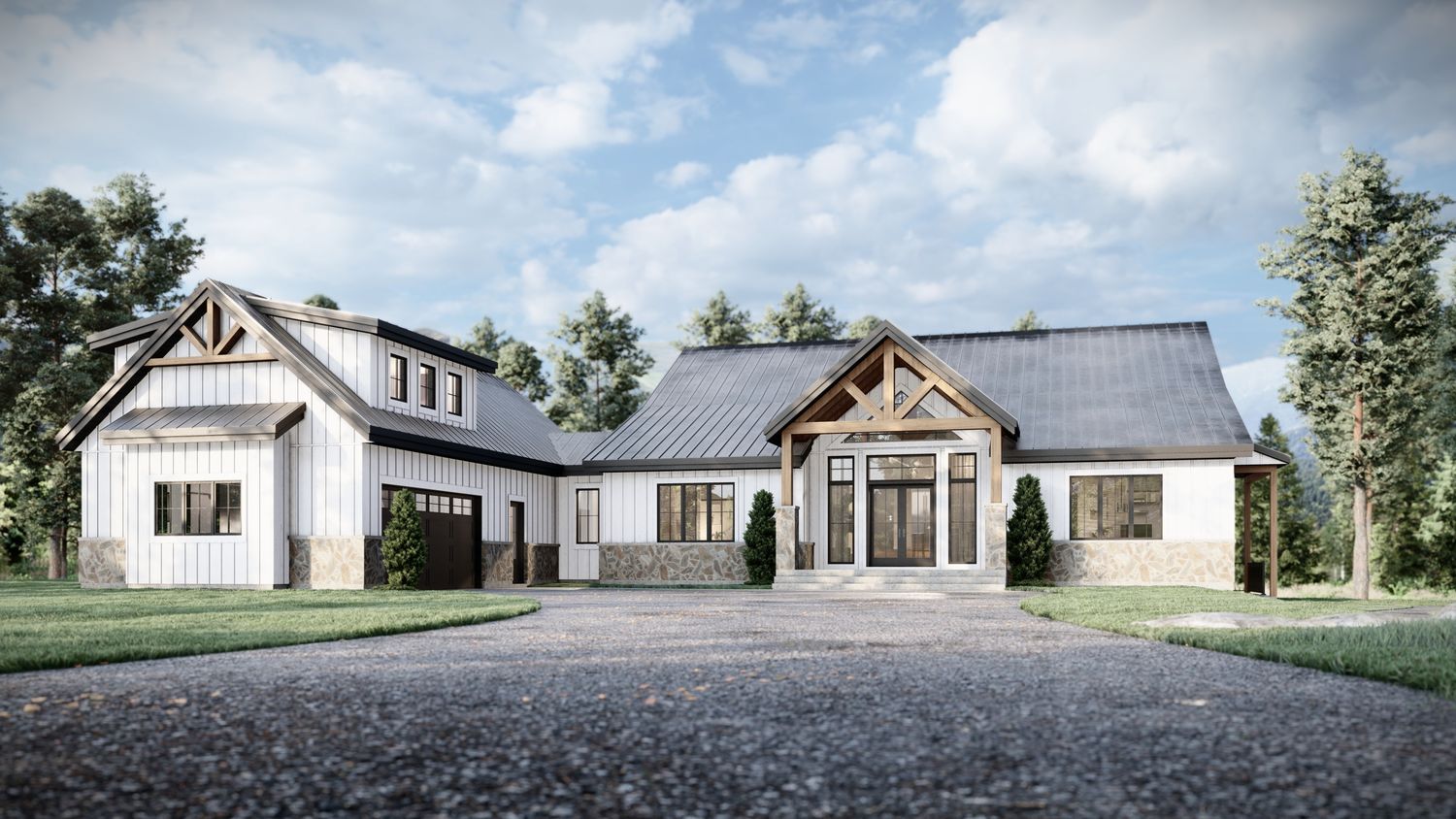 3D Rendering from a Single family homes project near Saint-Jerome (Laurentides) by Conception G.R