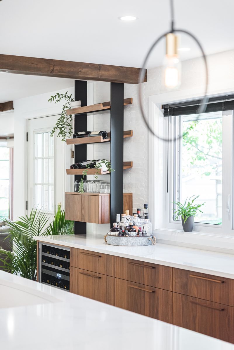 Kitchen from a Interior Design and Layout project near Quebec City - Levis by Claudia Bérubé Designer