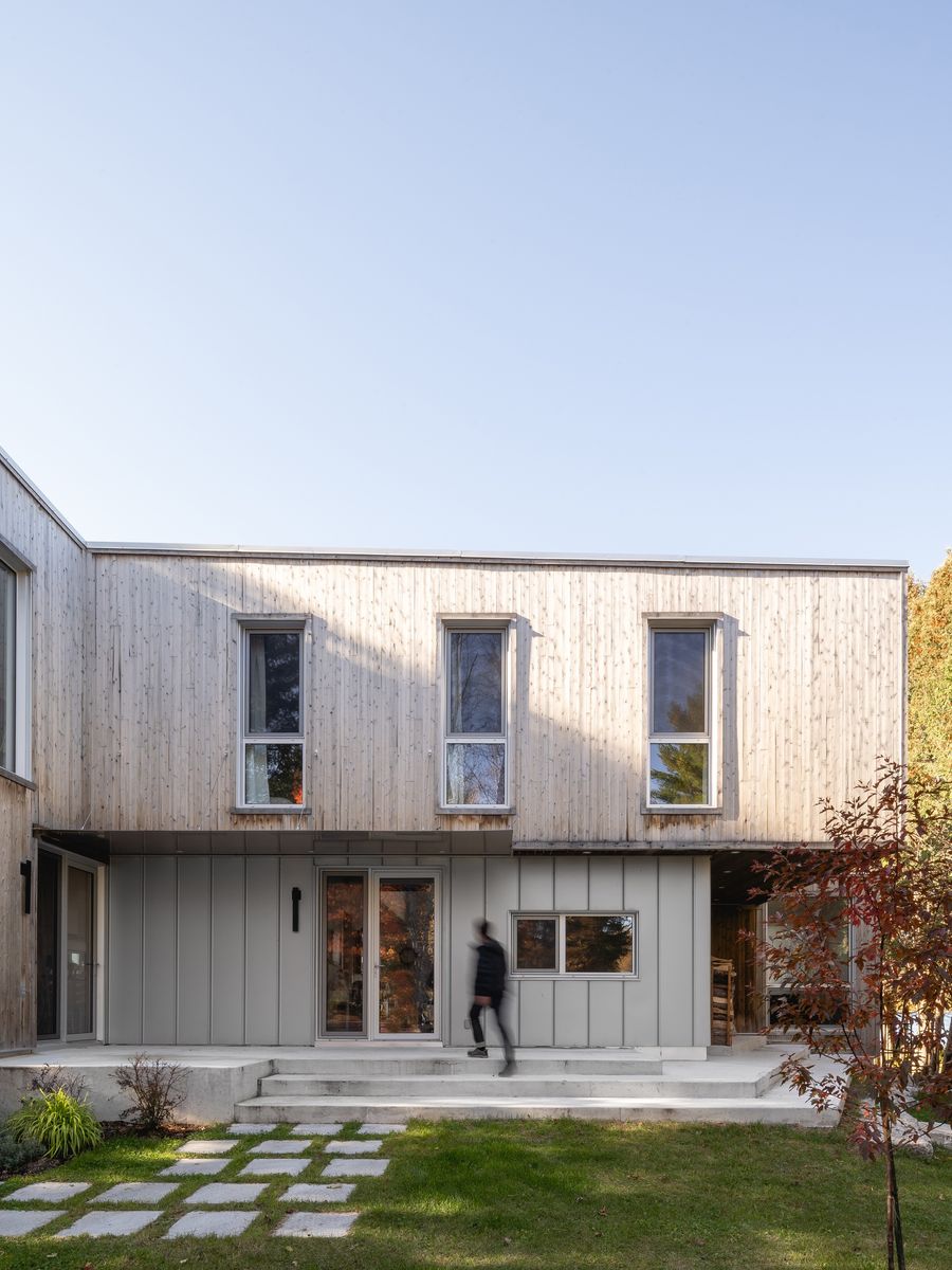 House Exterior from a Single family homes project near Gatineau (Outaouais) by Atelier L'Abri