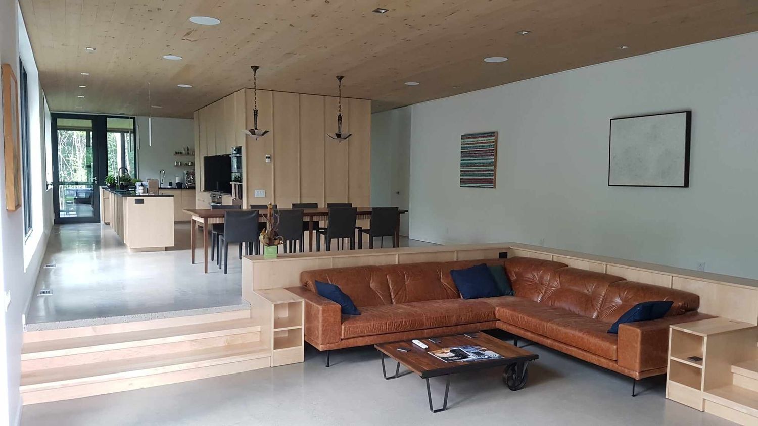 Salon d'un projet de Cuisines près de Montréal/Laval/Longueuil (Grand Montréal) de MATPEL ébénisterie écologique inc.